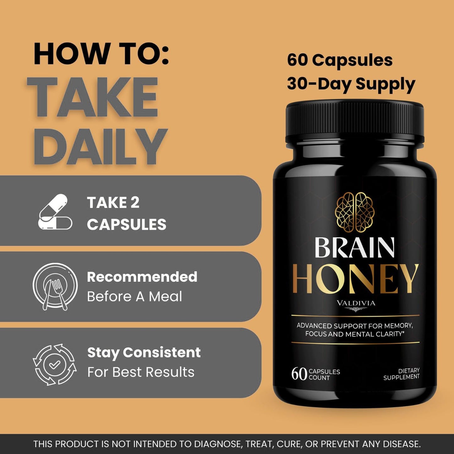 Valdivia Brain Honey Capsule 120 Capsules