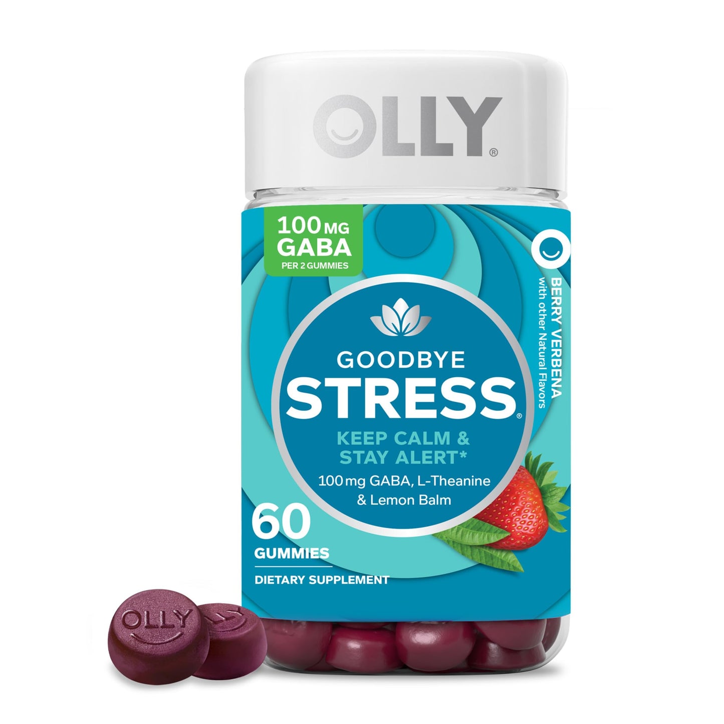 OLLY Goodbye Stress Gummy and Extra Strength Sleep Gummy Bundle, 110 Gummies