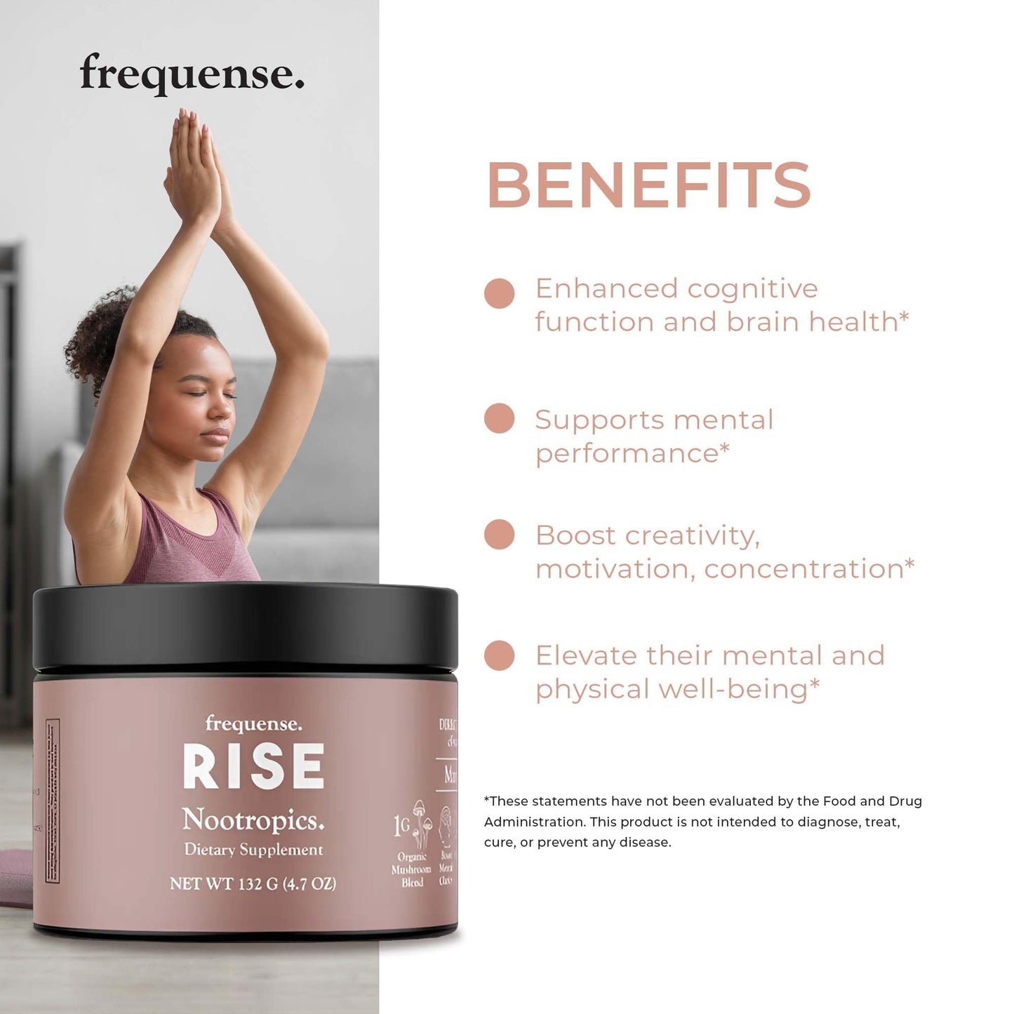 FREQUENSE Rise Nootropic Powder 4.7 oz