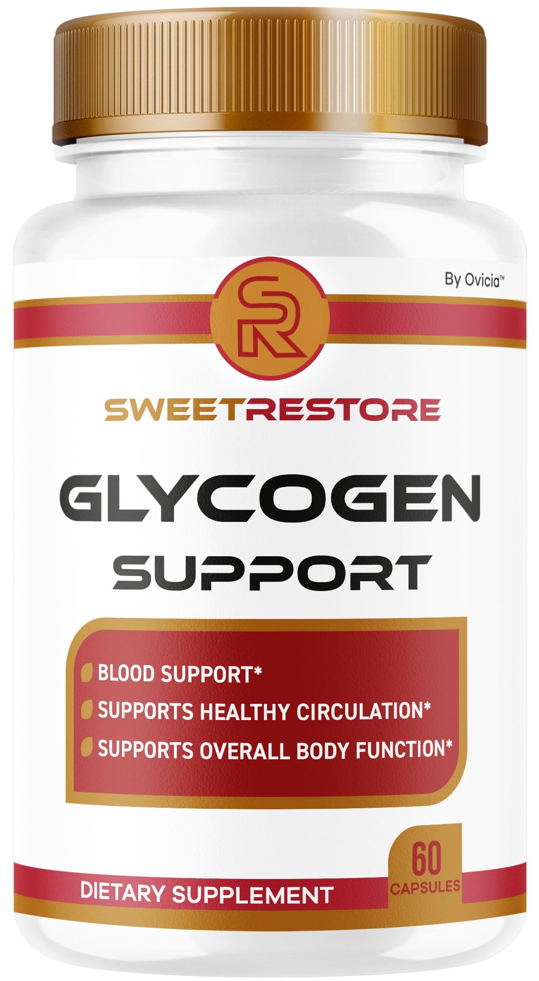 OVICIA Sweet Restore Glycogen Support Capsules, 60 Count
