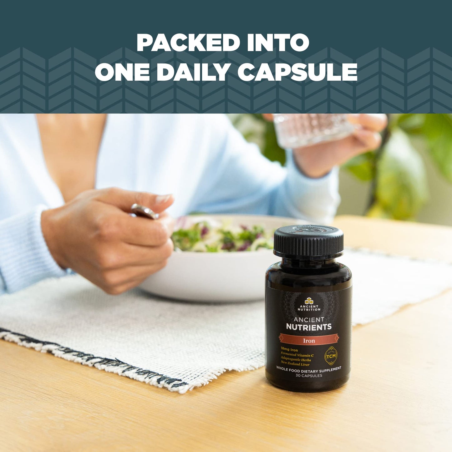 Ancient Nutrition Iron Capsules, 1 Count
