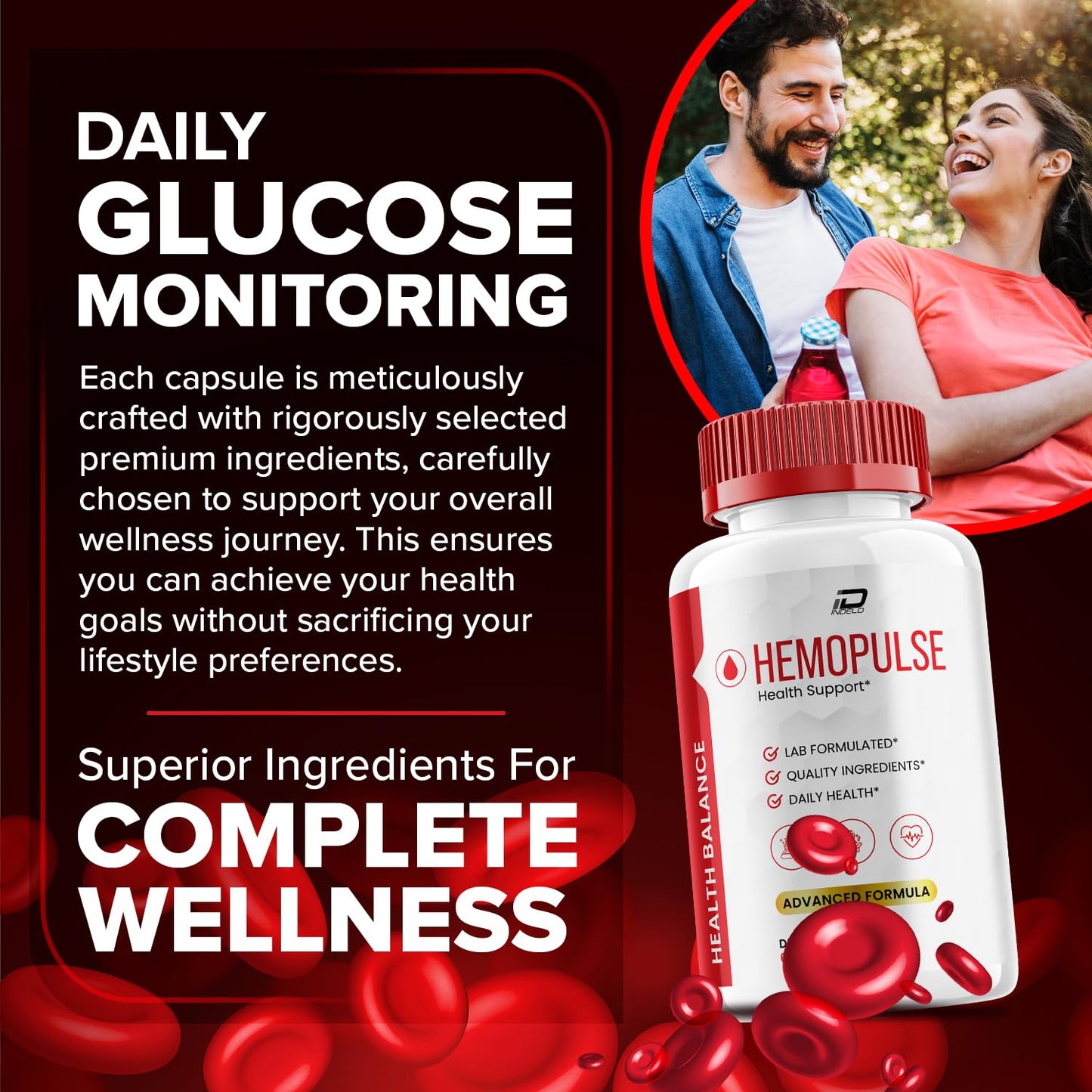 Indelo HemoPulse Capsules, 60 Capsules