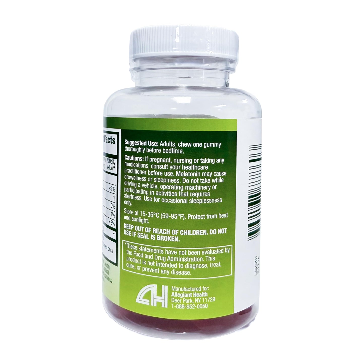 HealthA2Z Sugar-Free Melatonin Gummies Gummy 60 Count