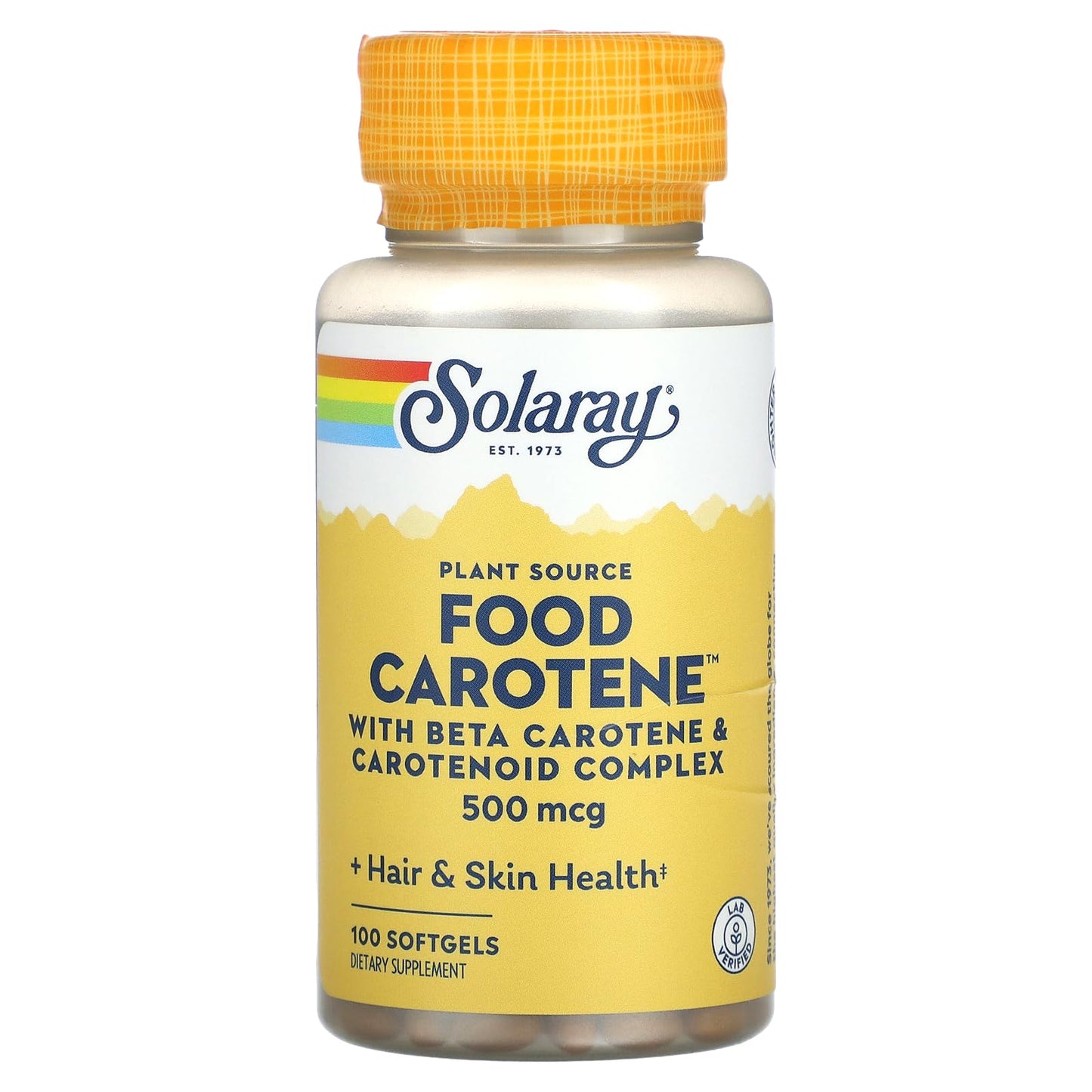 Solaray Food Carotene Softgel 100 Count