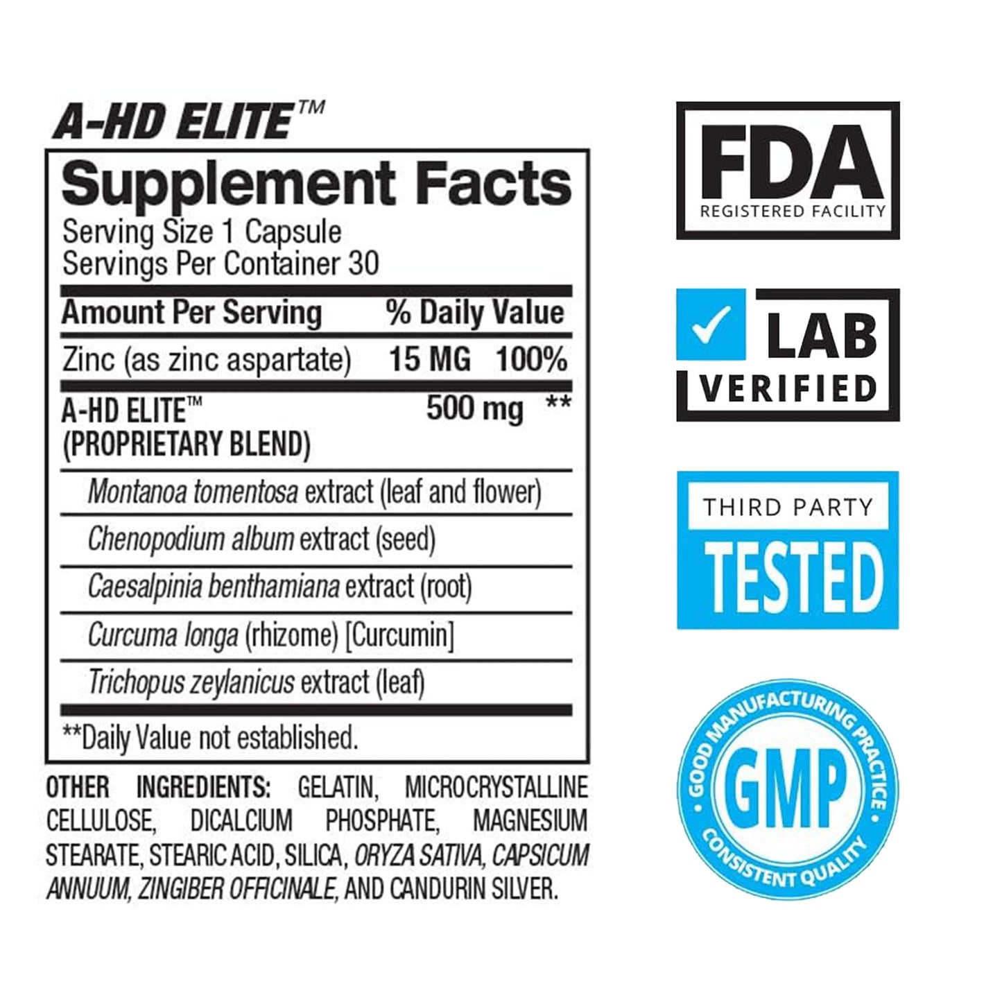 BPI Sports A-HD Elite Capsule 30 Servings