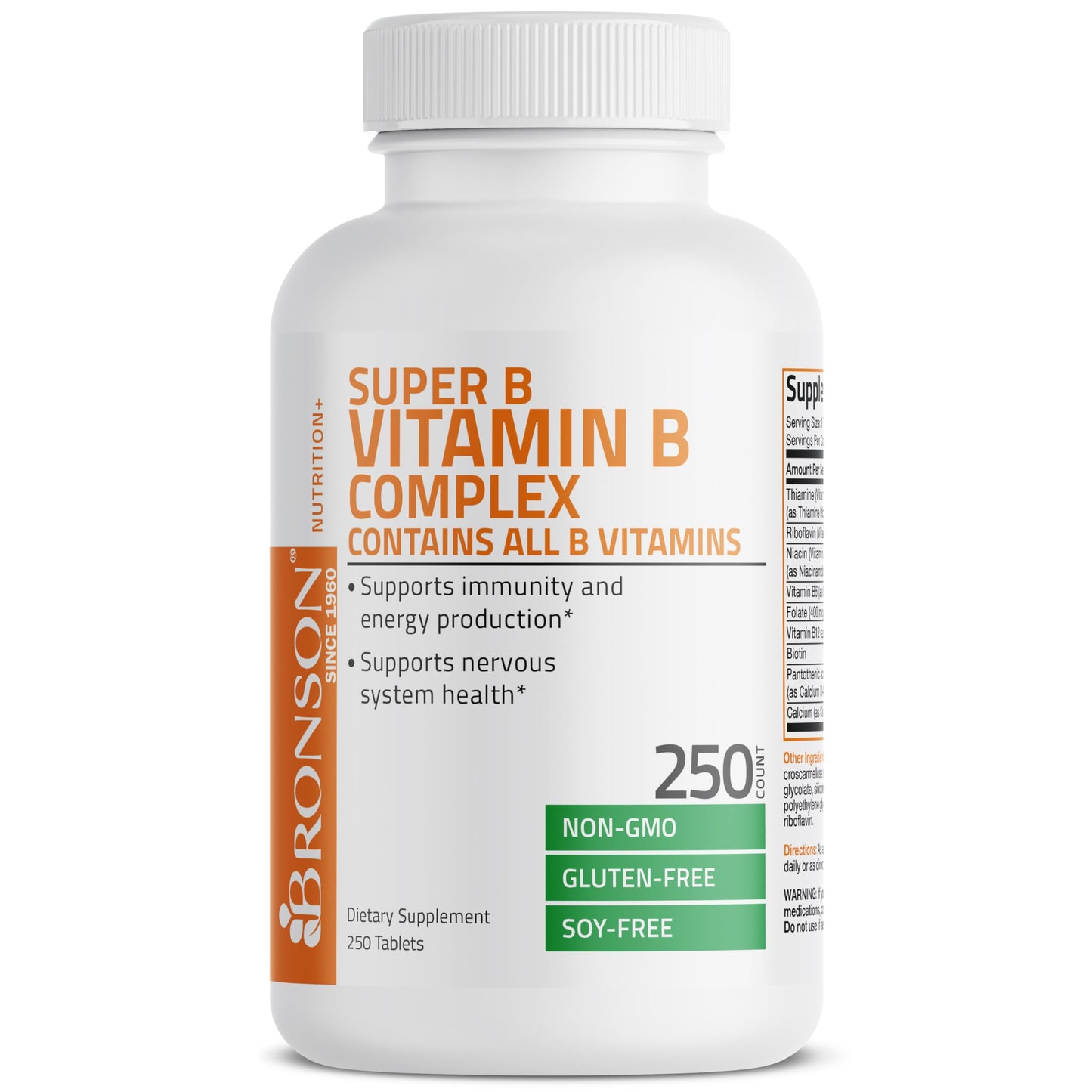 Bronson Vitamin B Complex Tablets, 250 Tablets