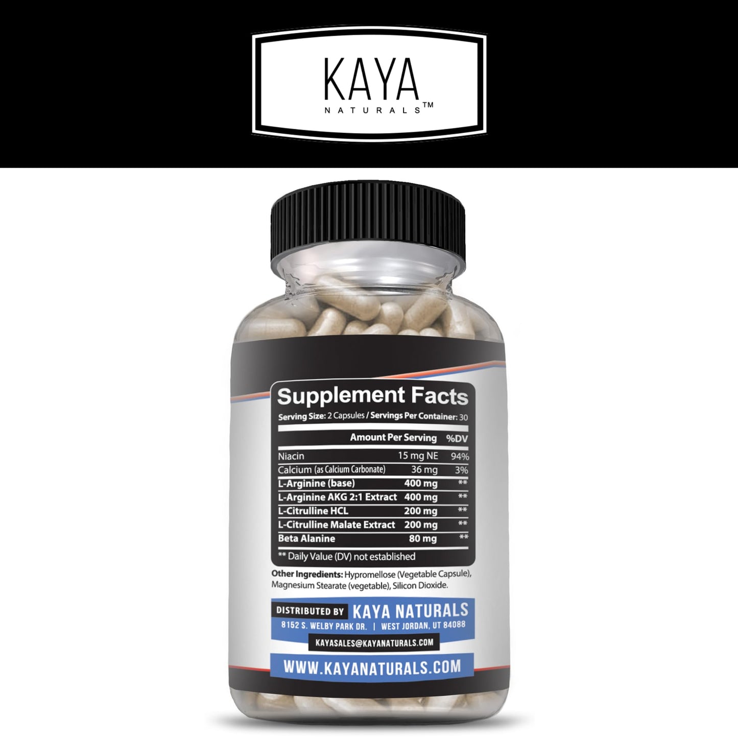 Kaya Naturals Nitric Blast Capsule 60 Count