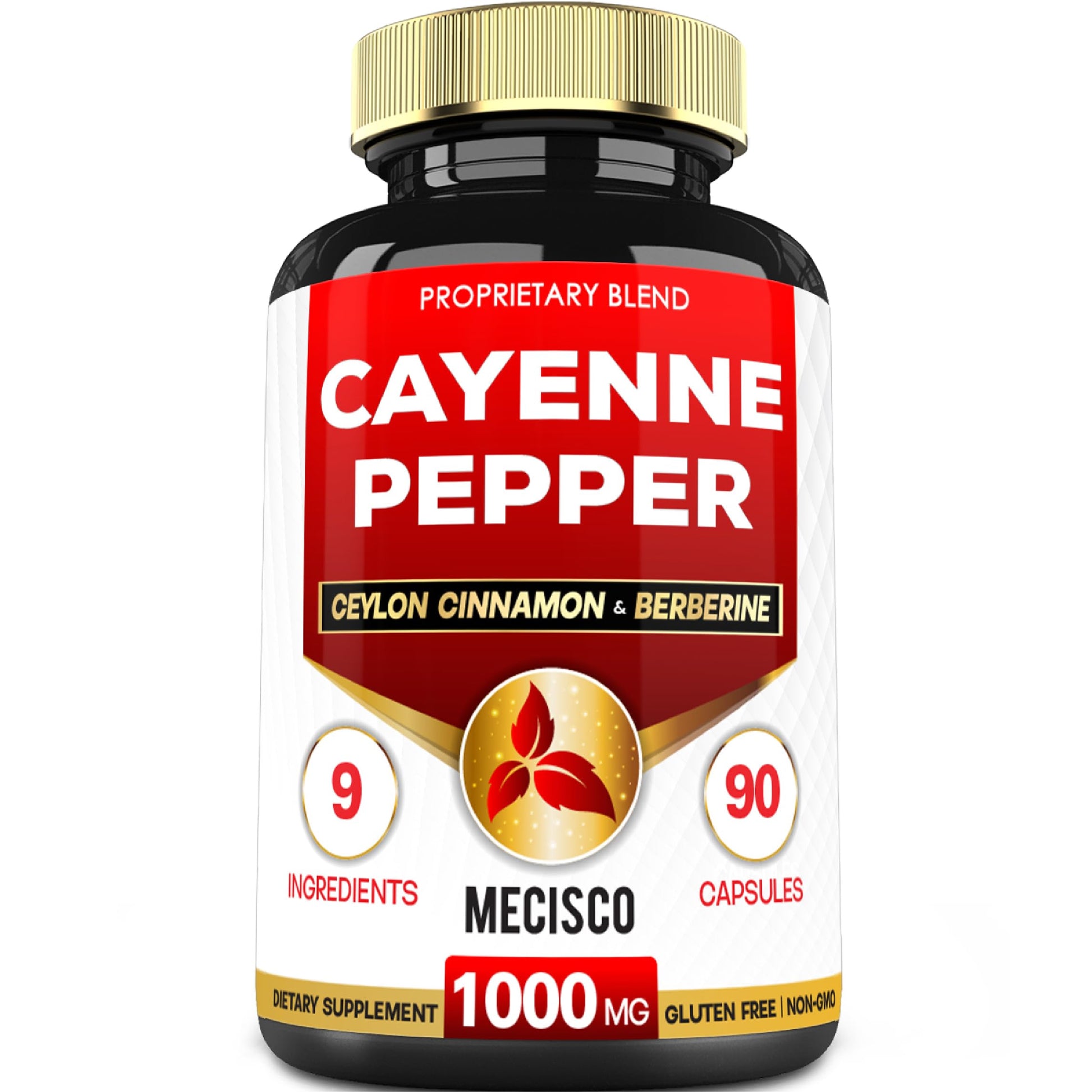 Mecisco Cayenne Pepper Supplements Capsules 90 Count