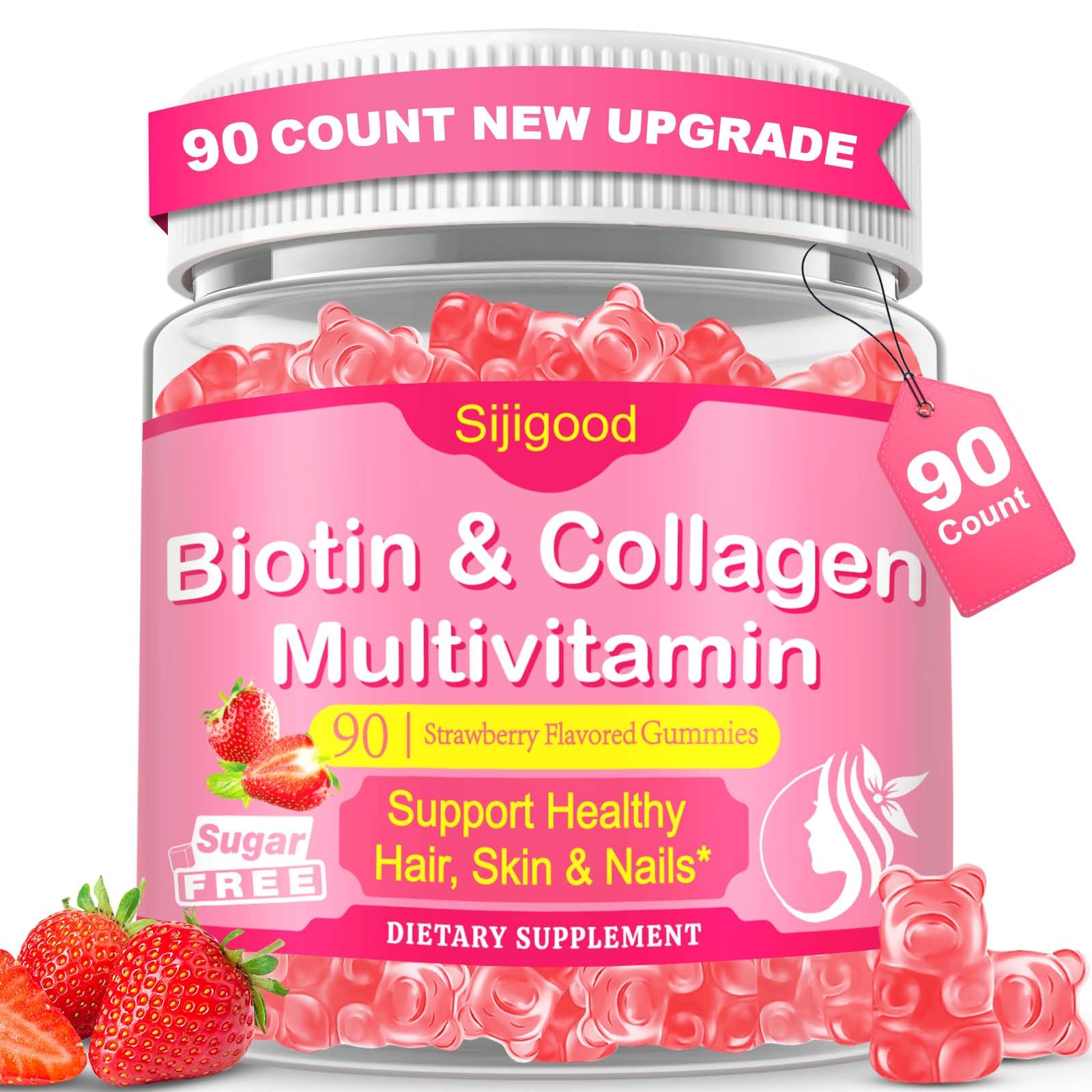 Sijigood Collagen Peptides Gummies 90 Count