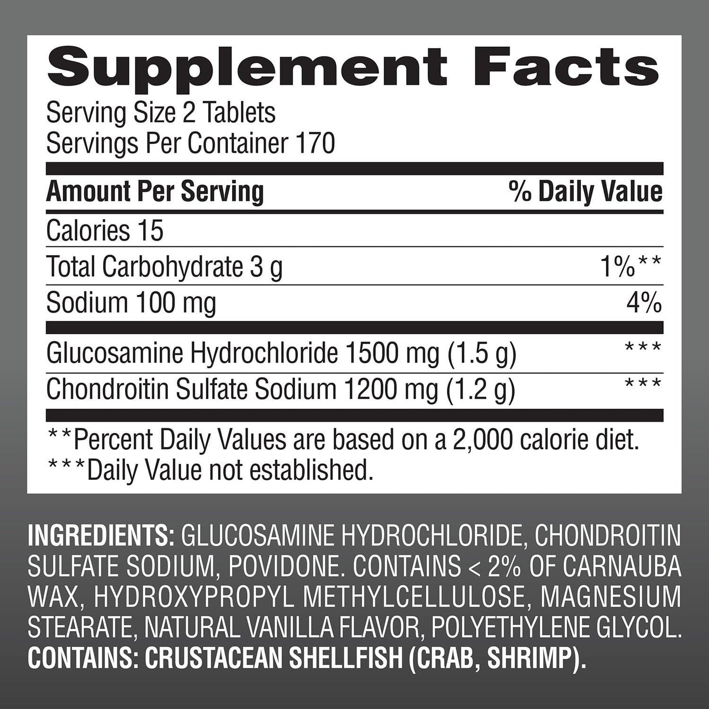 MEMBER´S MARK Triple Strength Glucosamine Chondroitin Tablets, 680 Tablets