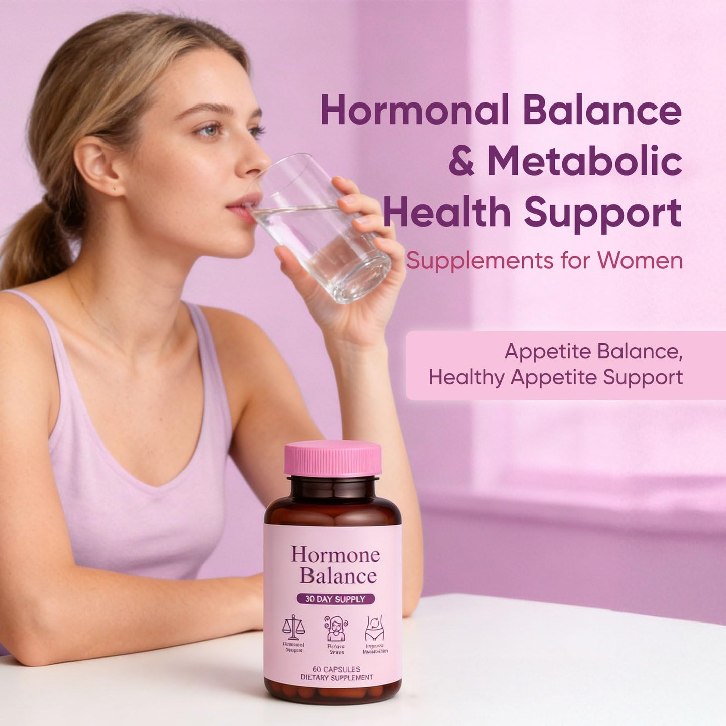 Qiuumey Hormone Balance for Women Capsules, 60 Count
