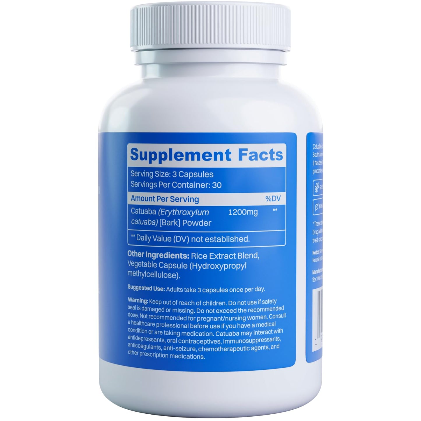 INB4 Catuaba Bark Extract (CatuaPure) 1200mg Capsule 1 Count