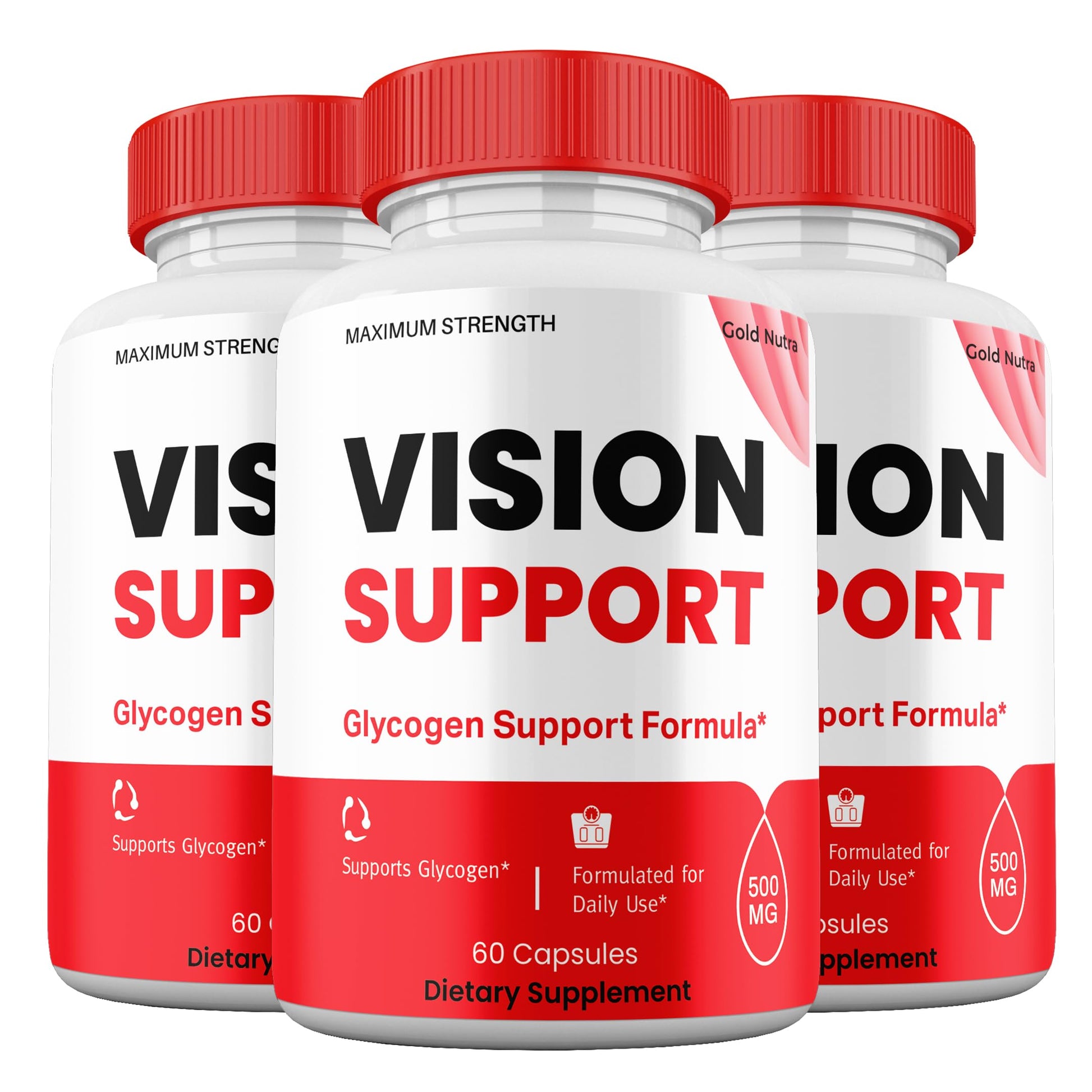 Gold Nutra Vision Support Capsules 3 Pack