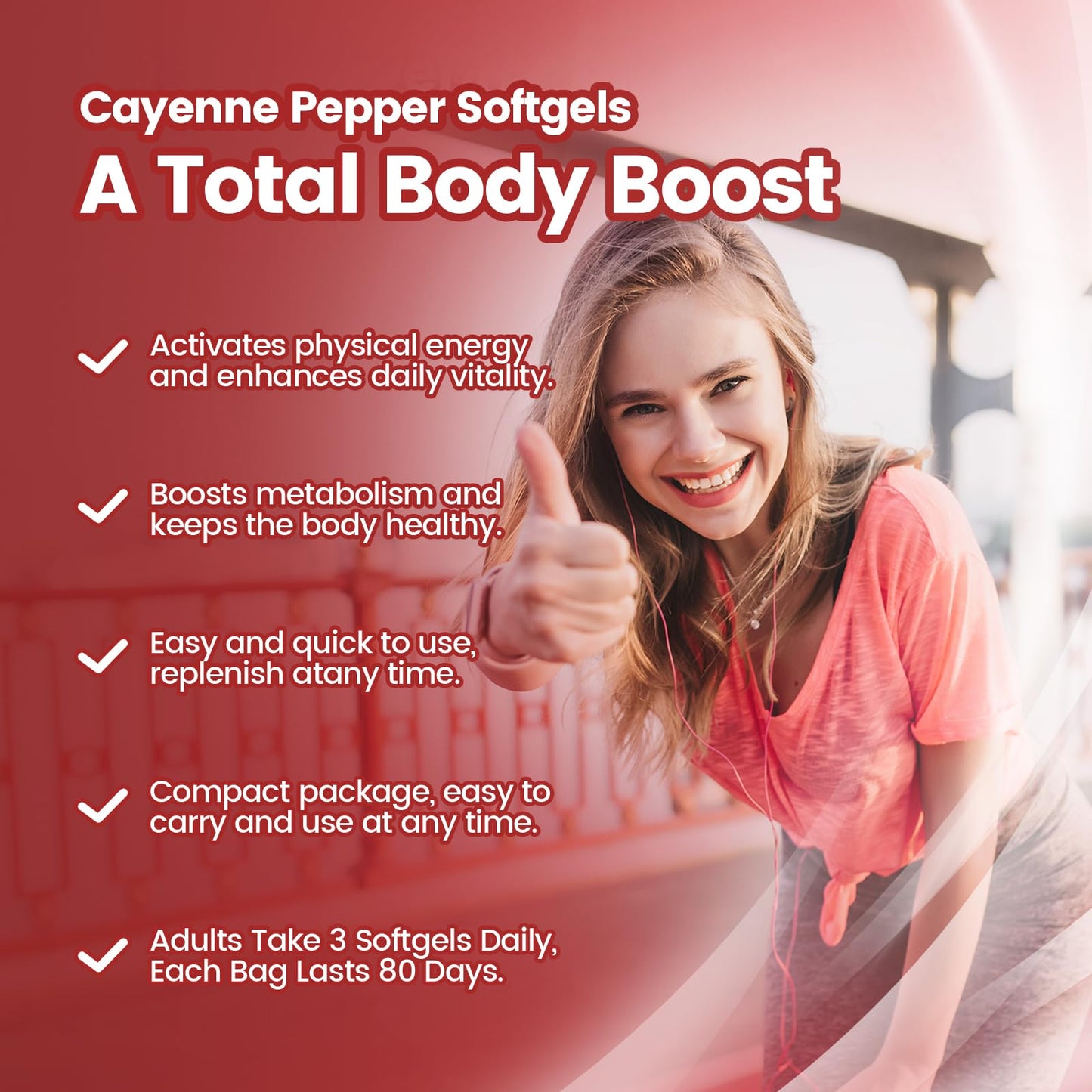 VivoNu Cayenne Pepper Capsule, 240 Count