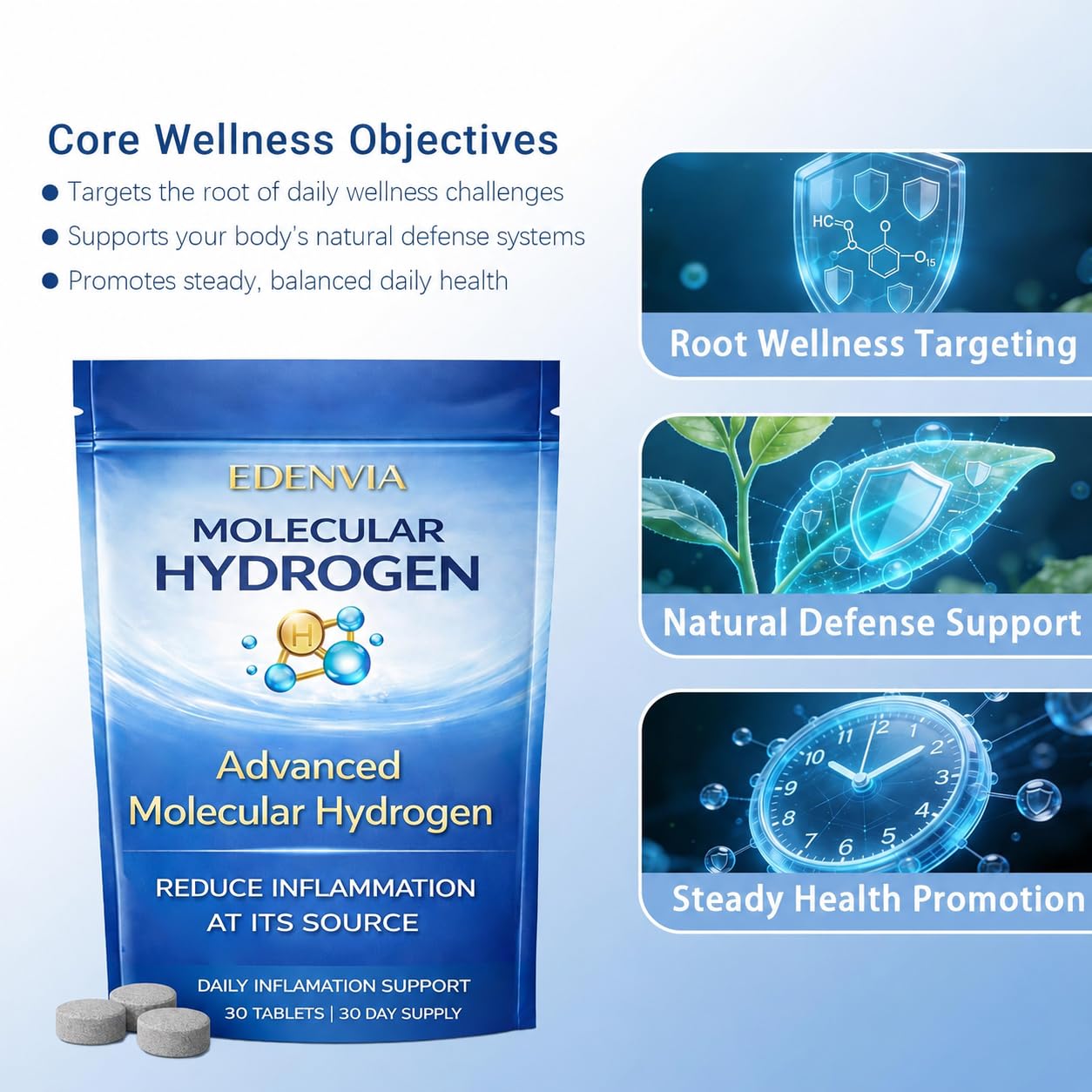 velaize Molecular Hydrogen Tablets 30 Tablets