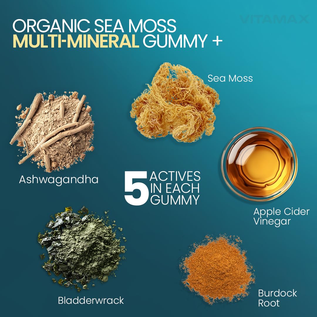 Vitamax Irish Sea Moss Gummies, 60 Gummies