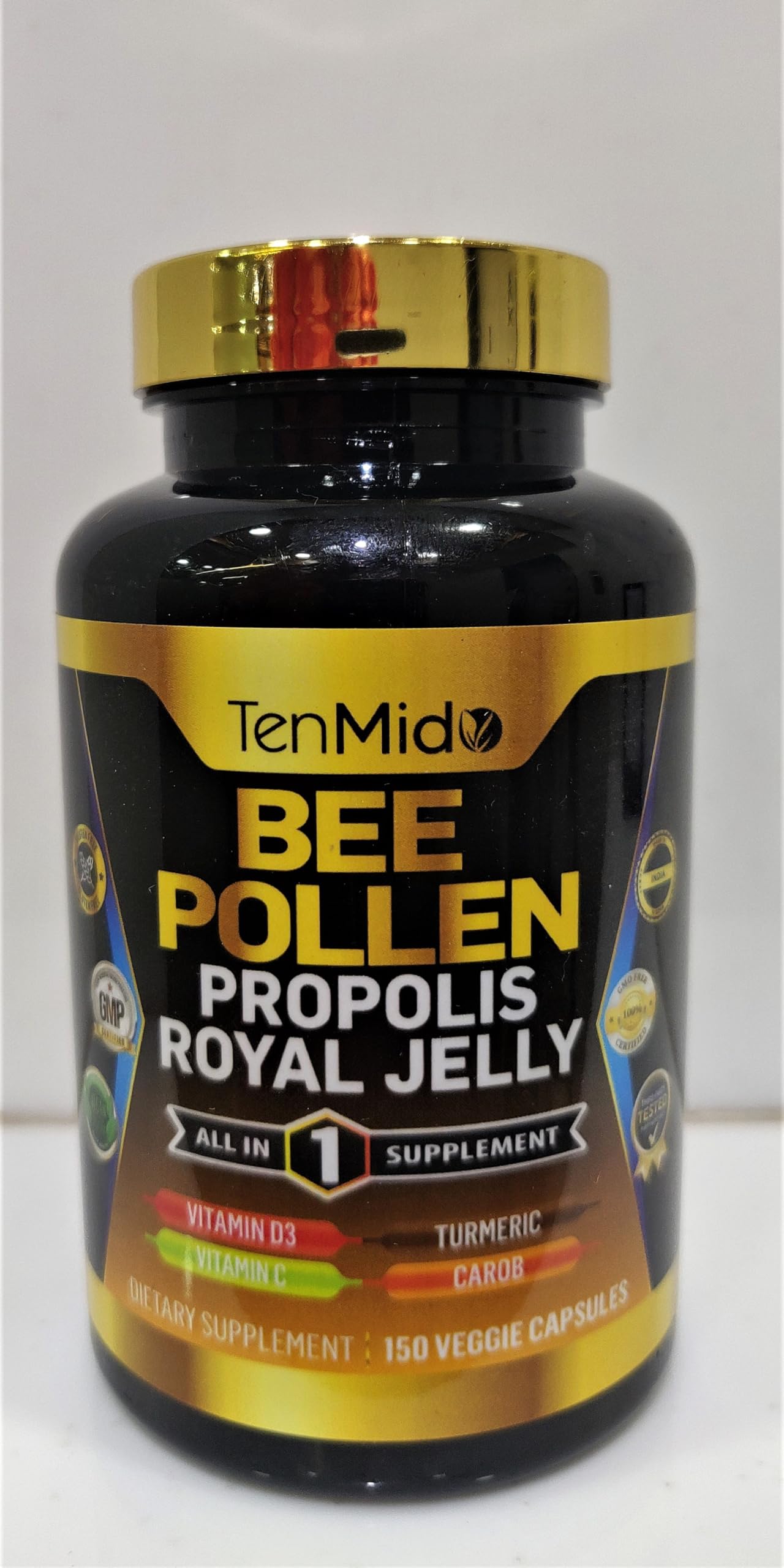 Tenmido Bee Pollen Capsules 150 Capsules
