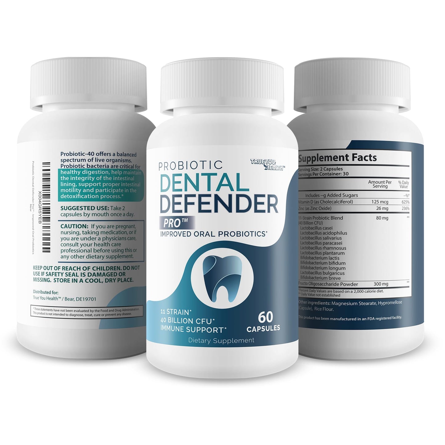 True You Health Probiotic Dental Defender Pro Capsule 60 Count