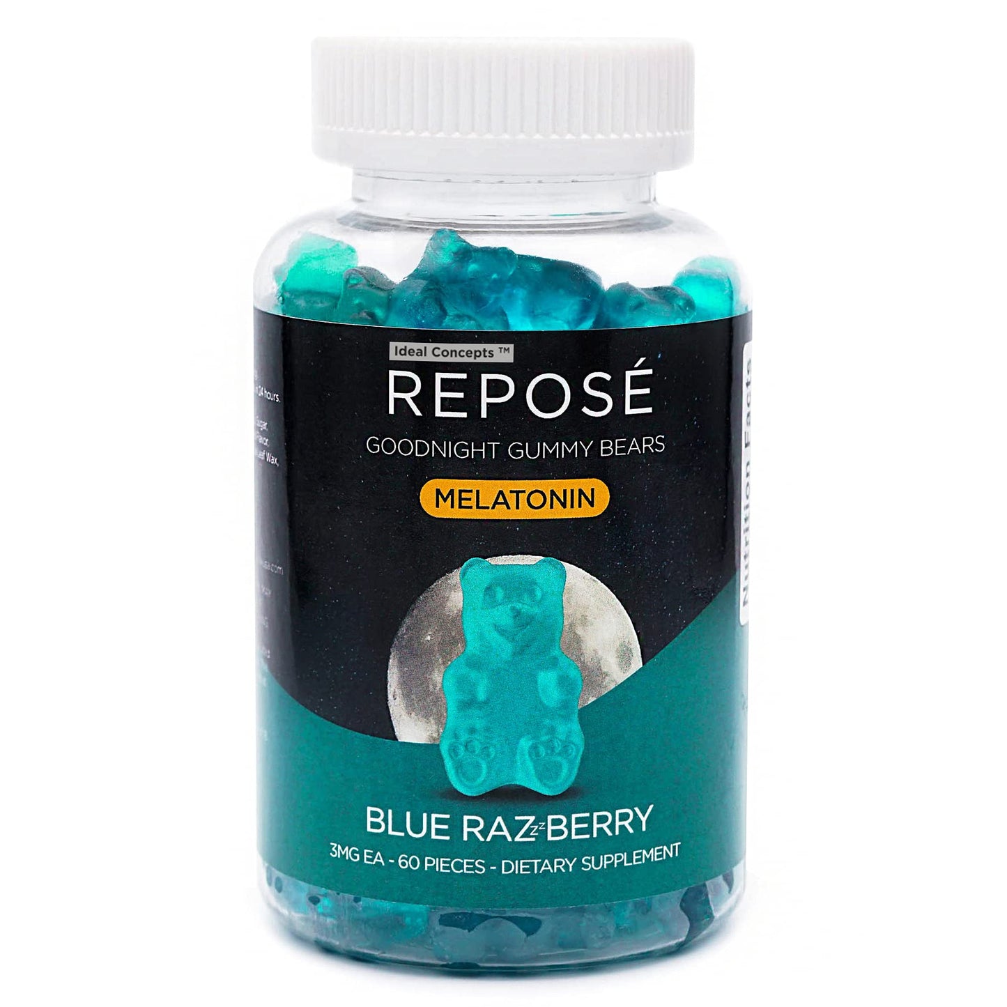 IDEAL CONCEPTS Reposé Goodnight Melatonin Gummies 3mg Per Serving - 60 Gummies
