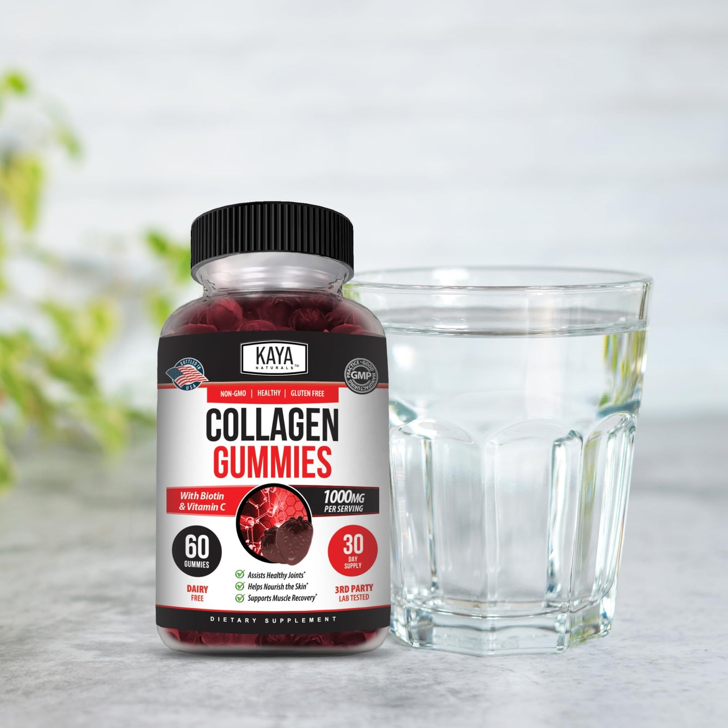Kaya Naturals Collagen Gummies, 60 Count