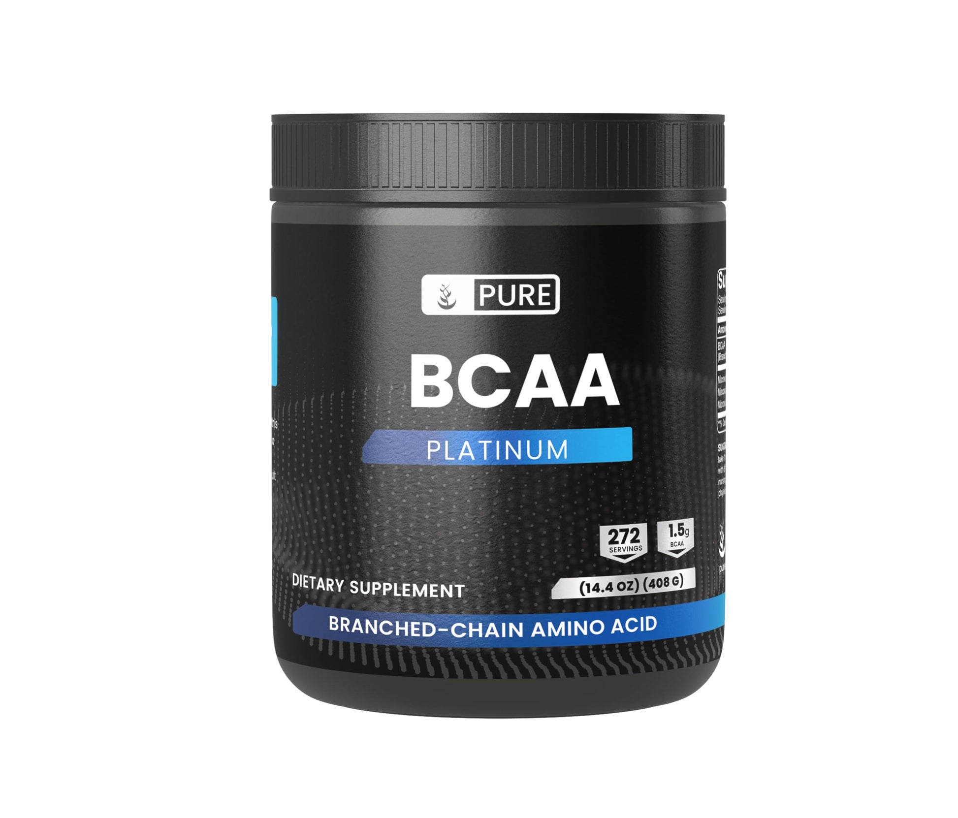 PURE ORIGINAL INGREDIENTS 2:1 BCAA Powder, 14.4 oz