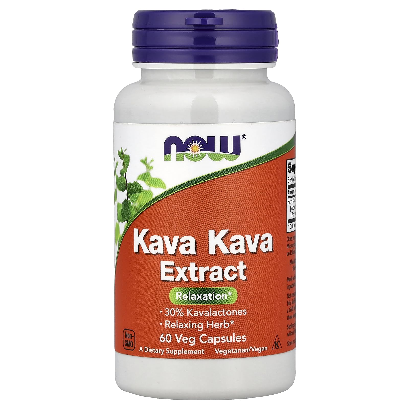 NOW Foods Kava Kava Extract 250 mg Capsules, 60 Capsules