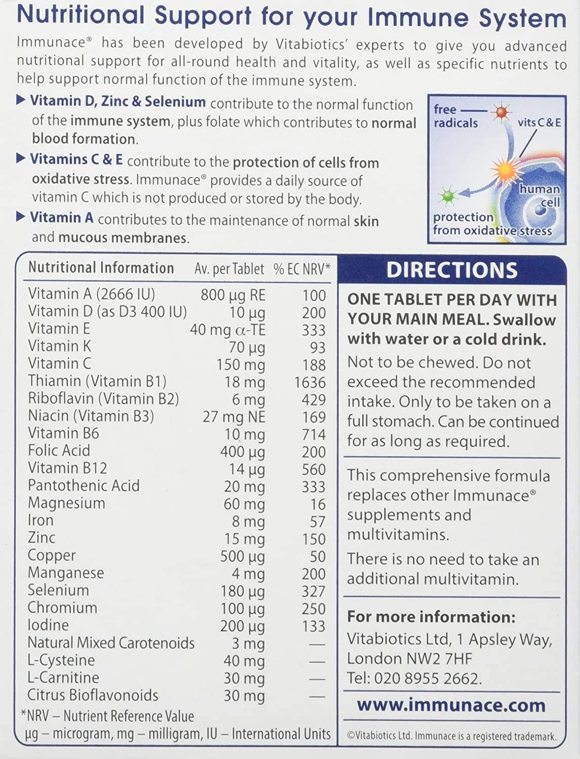 Immunace Multivitamins Tablet Pack Of 2