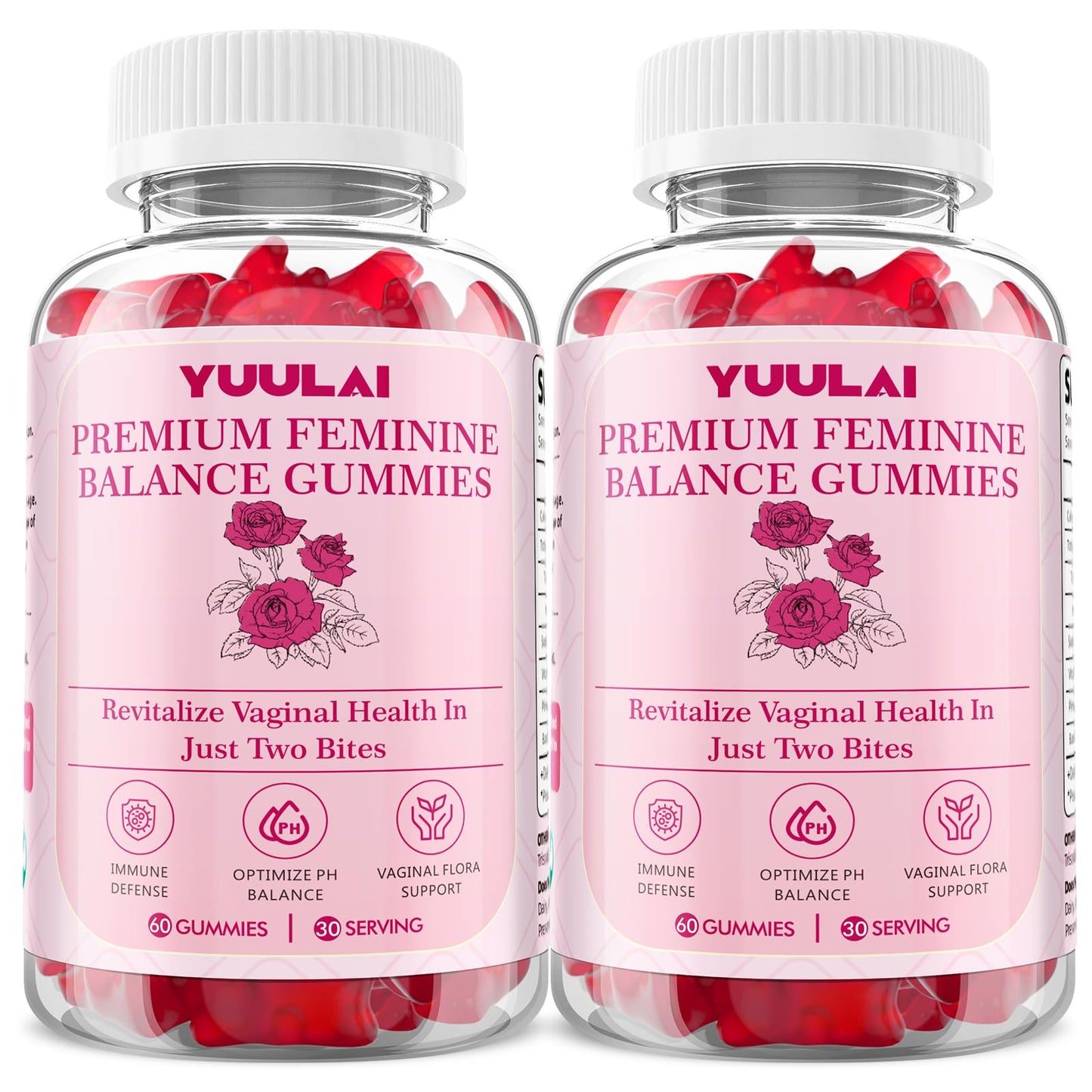 YUULAI Premium Hawaiian Pineapple Feminine Balance Gummies, 120 Gummies