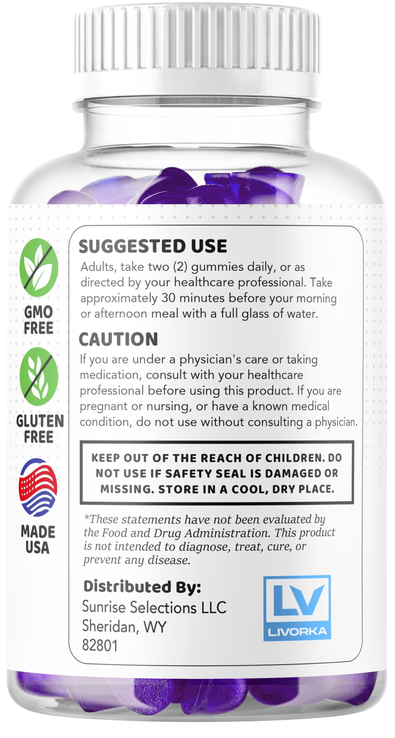 LIVORKA Thrive XXL Gummies 60 Count