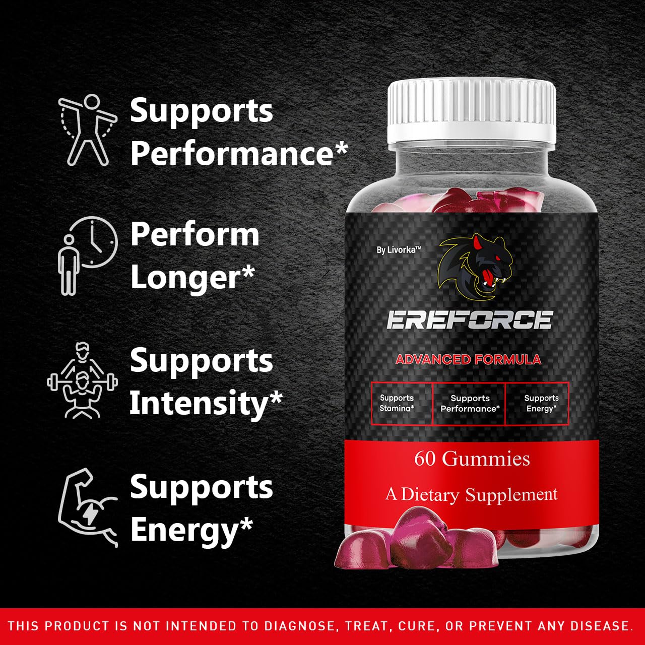 LIVORKA Ereforce Gummies 300 Gummies