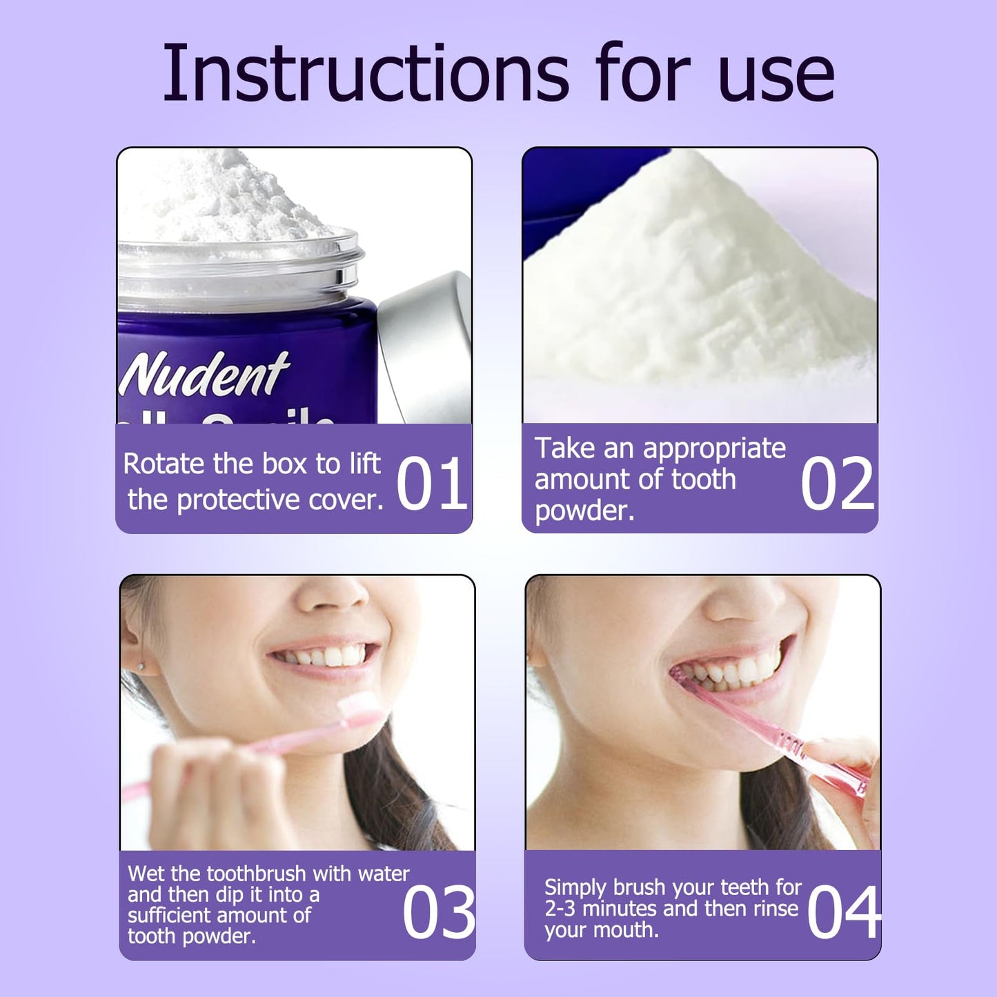 Nudent CollaSmile Collagen Powder for Gums, Enamel Strengthening, Natural Oral Care Formula, Hydroxyapatite Mineral-Infused Collagen Formula 0.11 Ounce