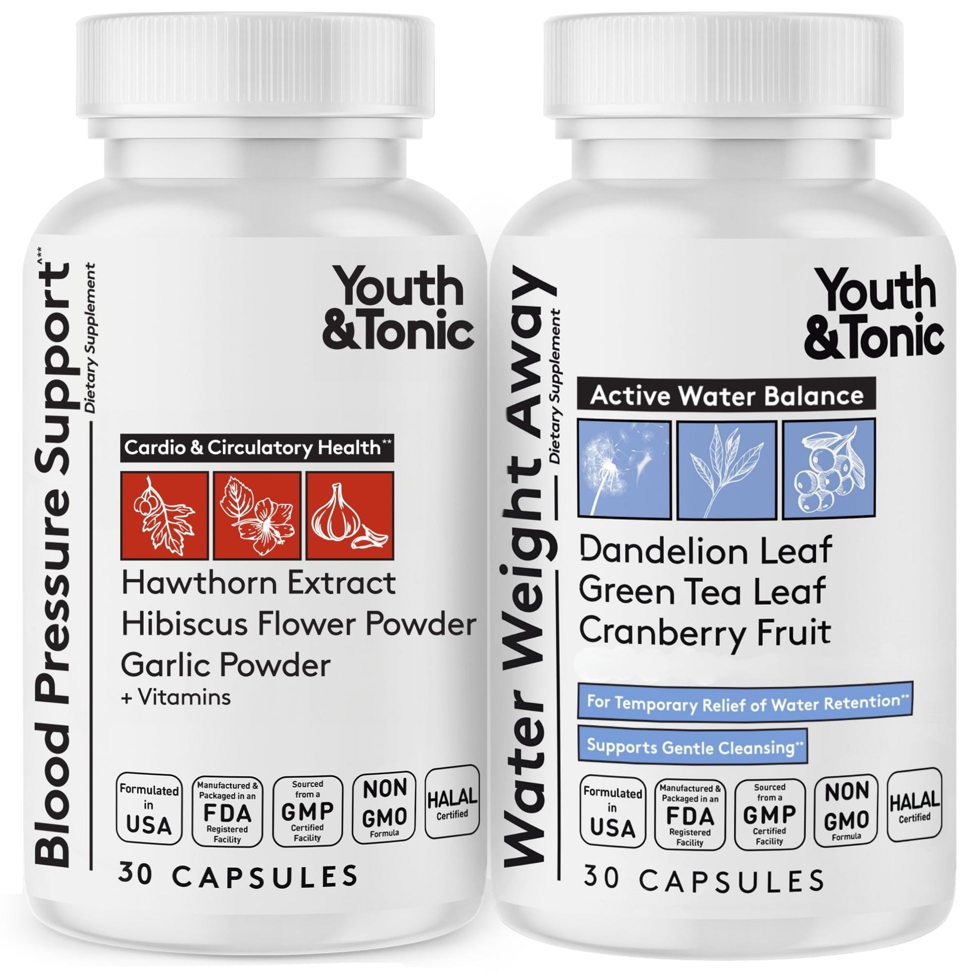 Youth & Tonic Water Weight Away, 60 Capsules