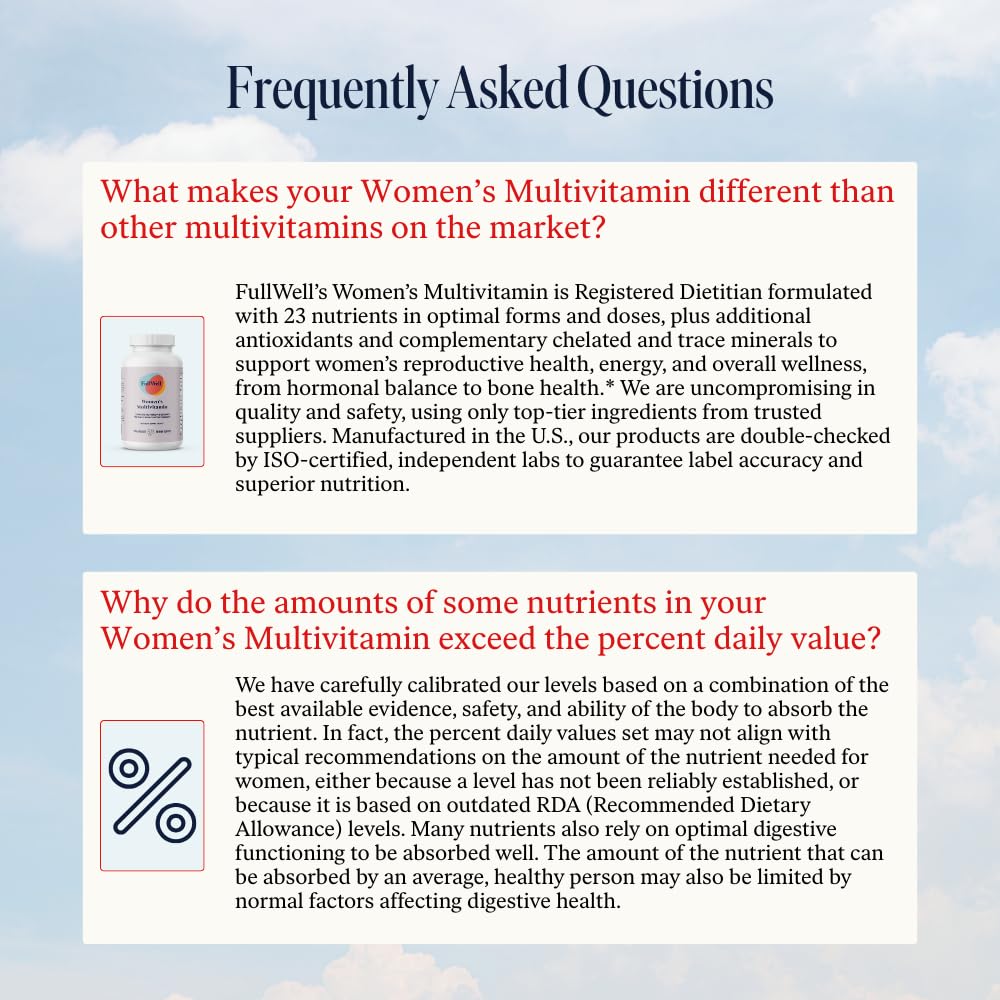 FullWell Women's Multivitamin Capsule, 90 Capsules