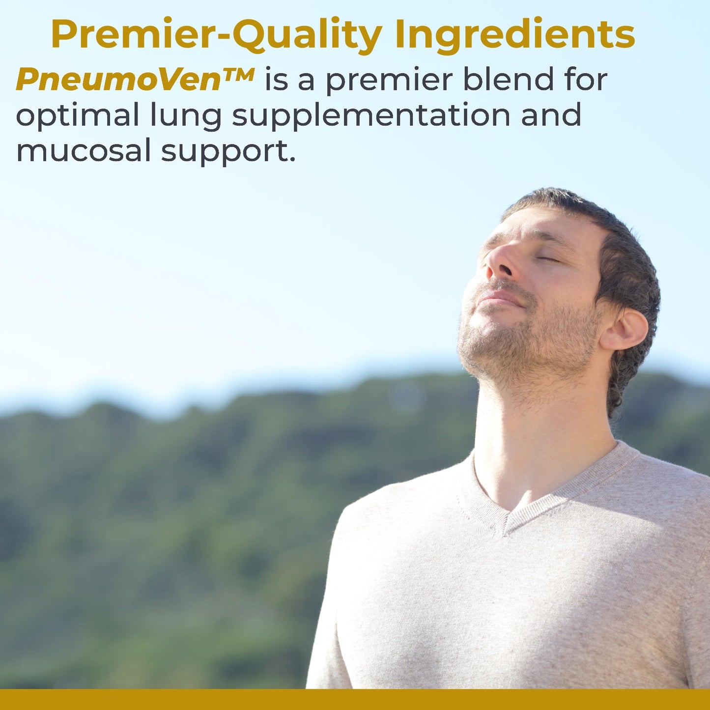 Premier Research Labs PneumoVen - Lung Support Supplement with Bromelain & NAC, Lung Health Support Vitamins, Lung Cleanse, 60 Capsules
