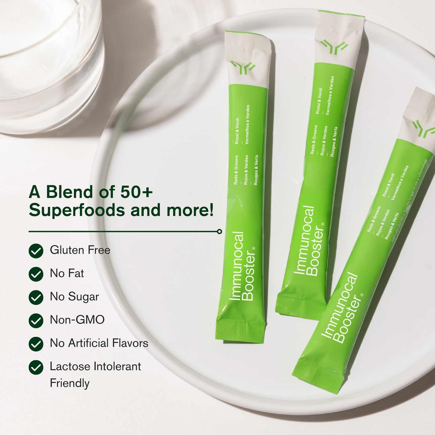Immunocal Booster – Superfood Antioxidant Blend with 50+ Fruits & Vegetables – Supports Immune Health, Cellular Defense & Daily Wellness (Nrf2) Powder 6.34 Ounce