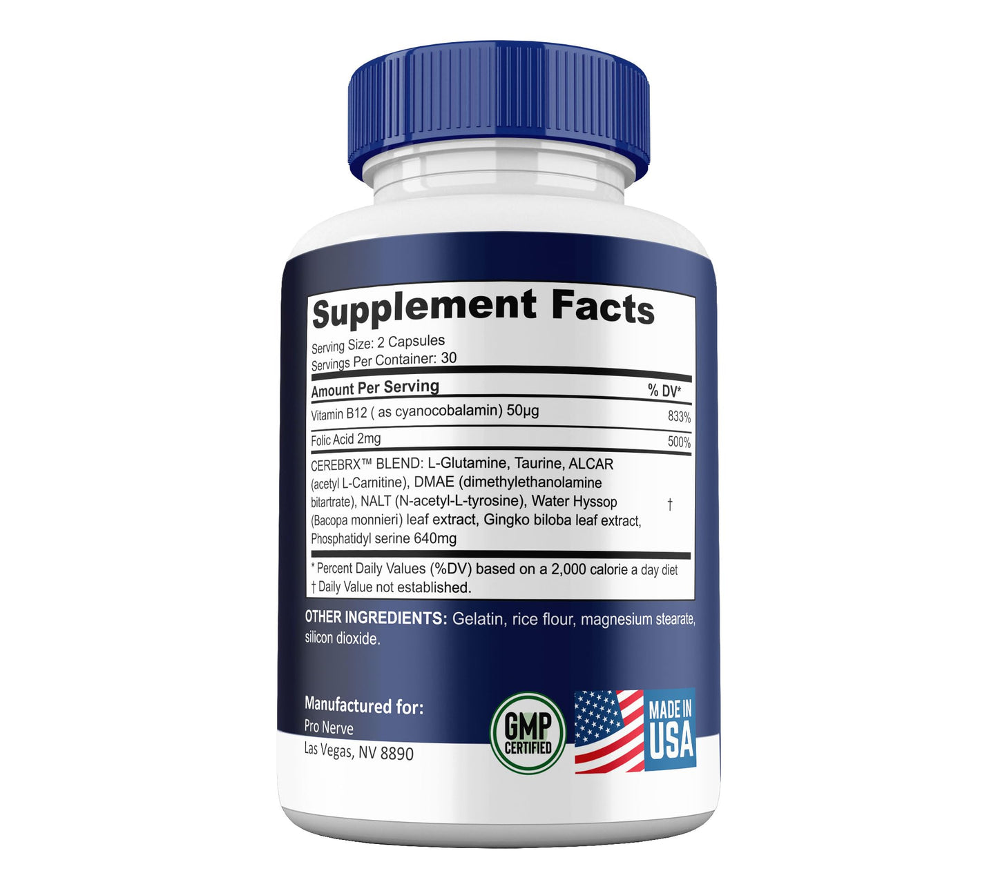 Shark Labs Pro Nerve 6 Cognitive, 60 Capsules