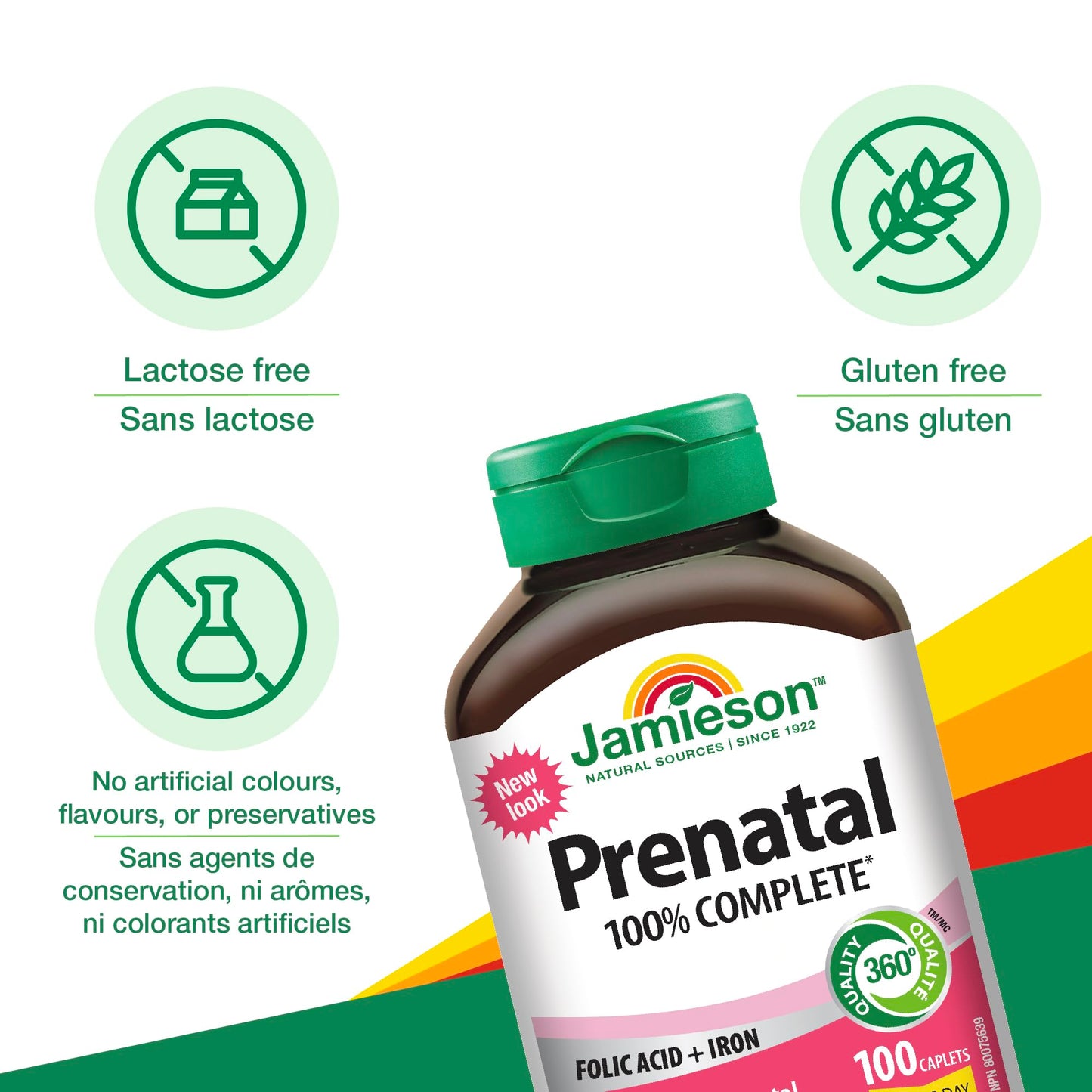 Jamieson Laboratories Prenatal Multivitamin Caplets 100