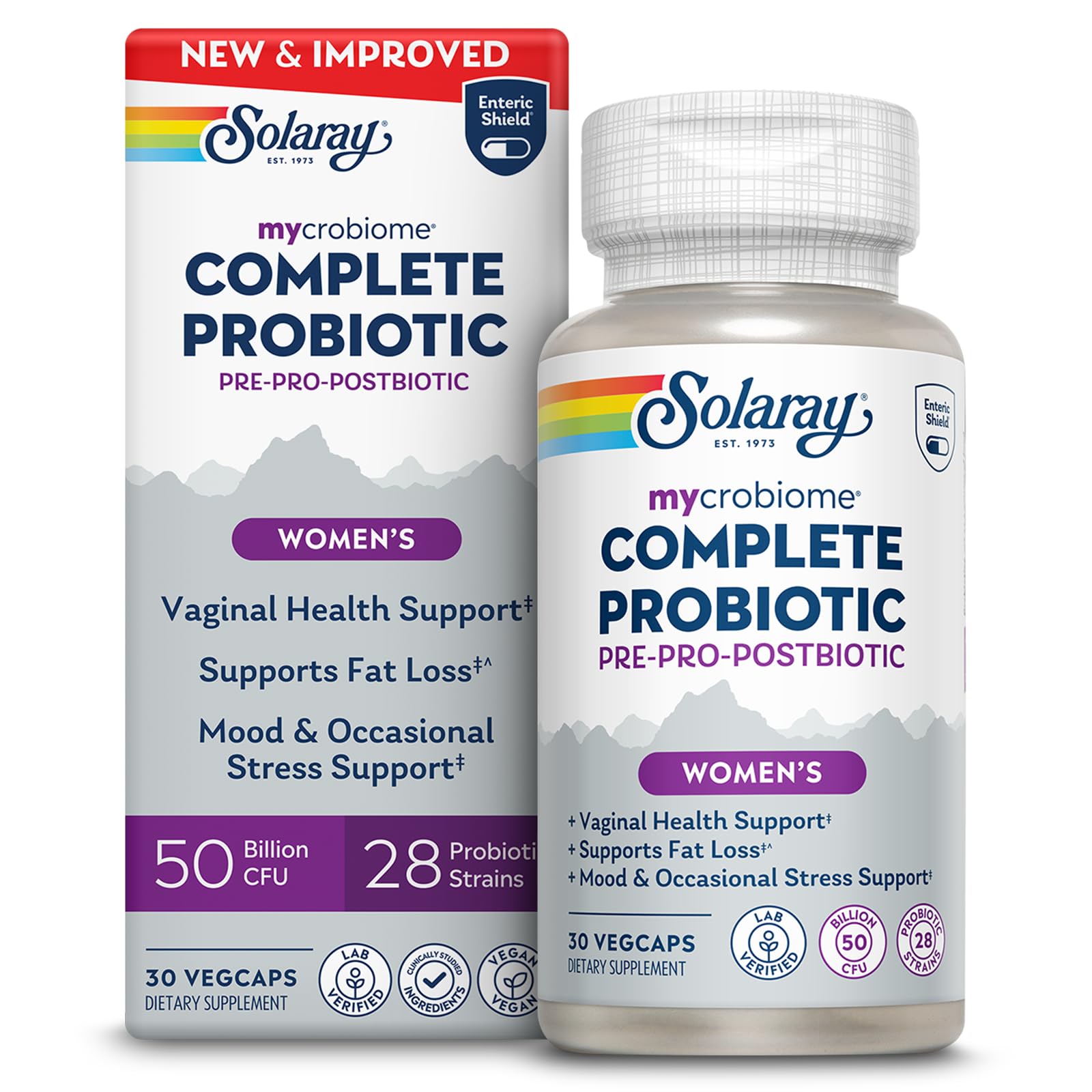 SOLARAY Mycrobiome Complete Probiotic Women's Formula Capsules, 30