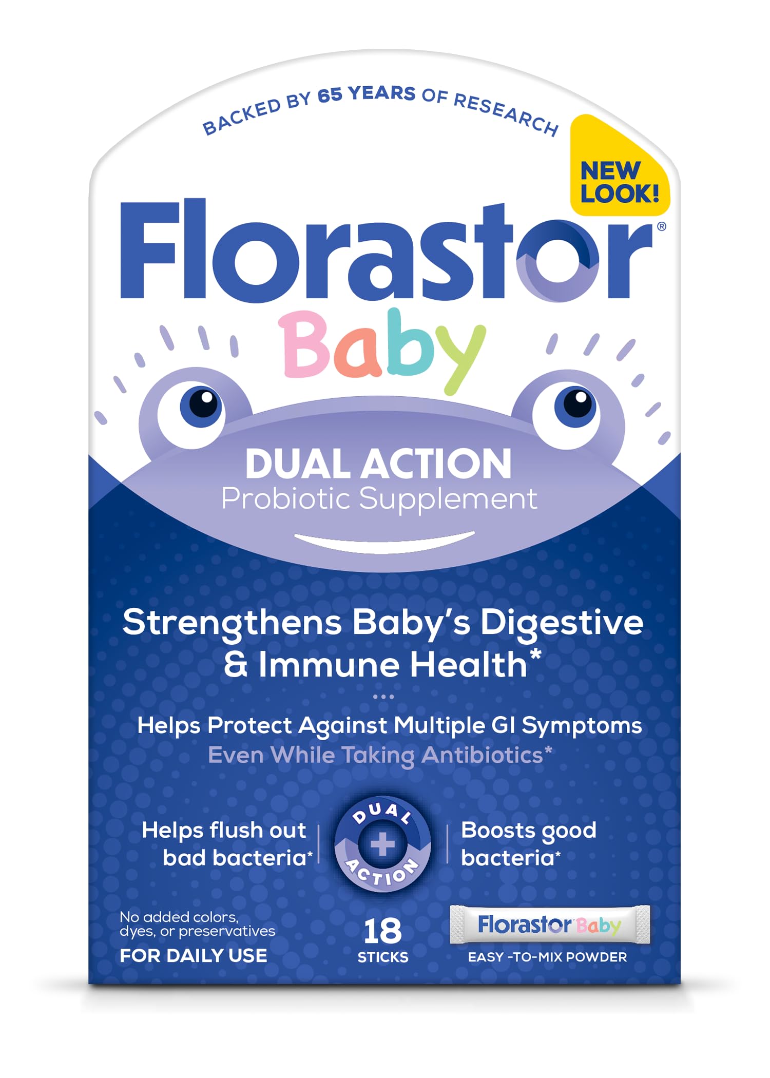 Florastor Baby Daily Probiotic Powder Packets 18 Count