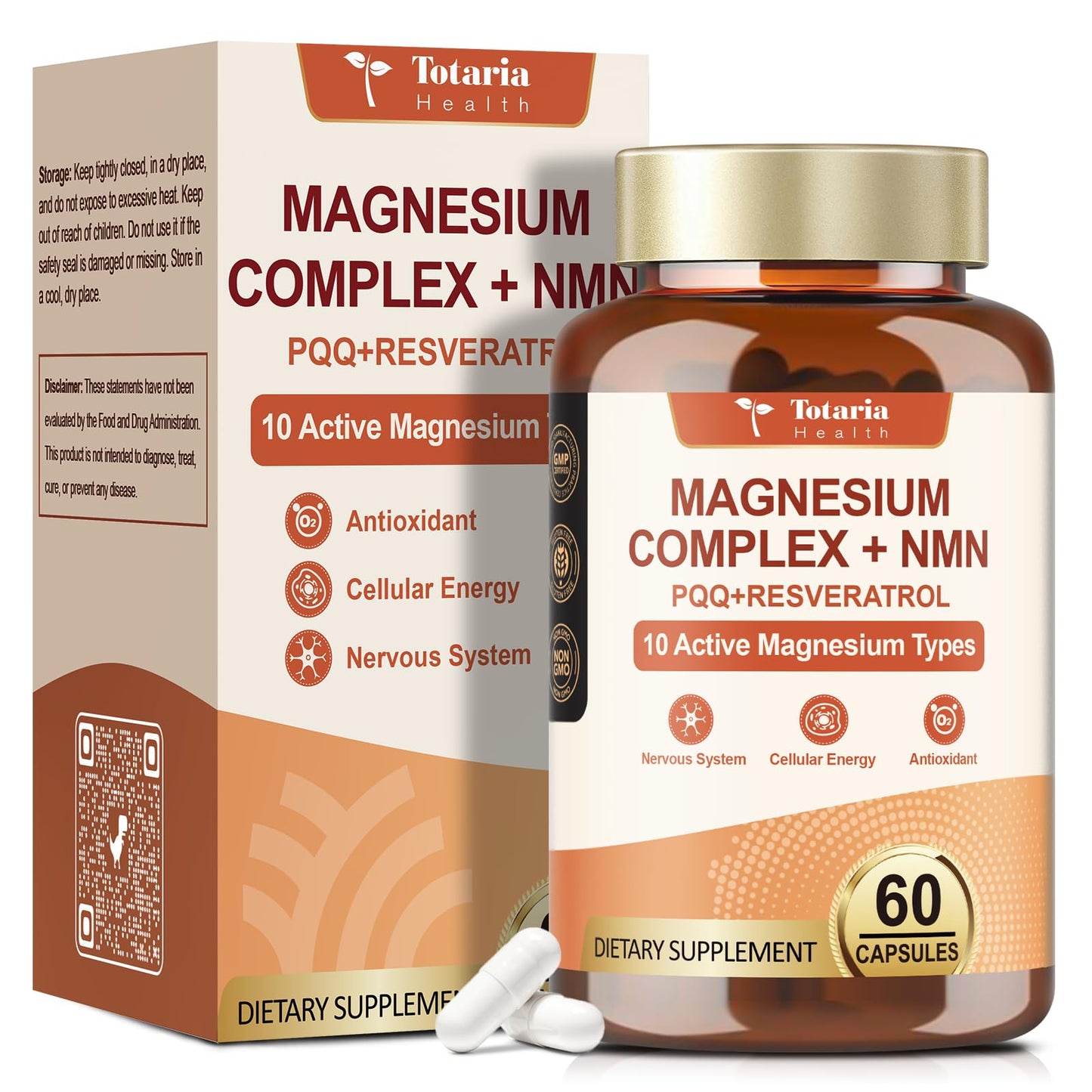 Totaria Magnesium Complex with NMN Capsule 60 Count