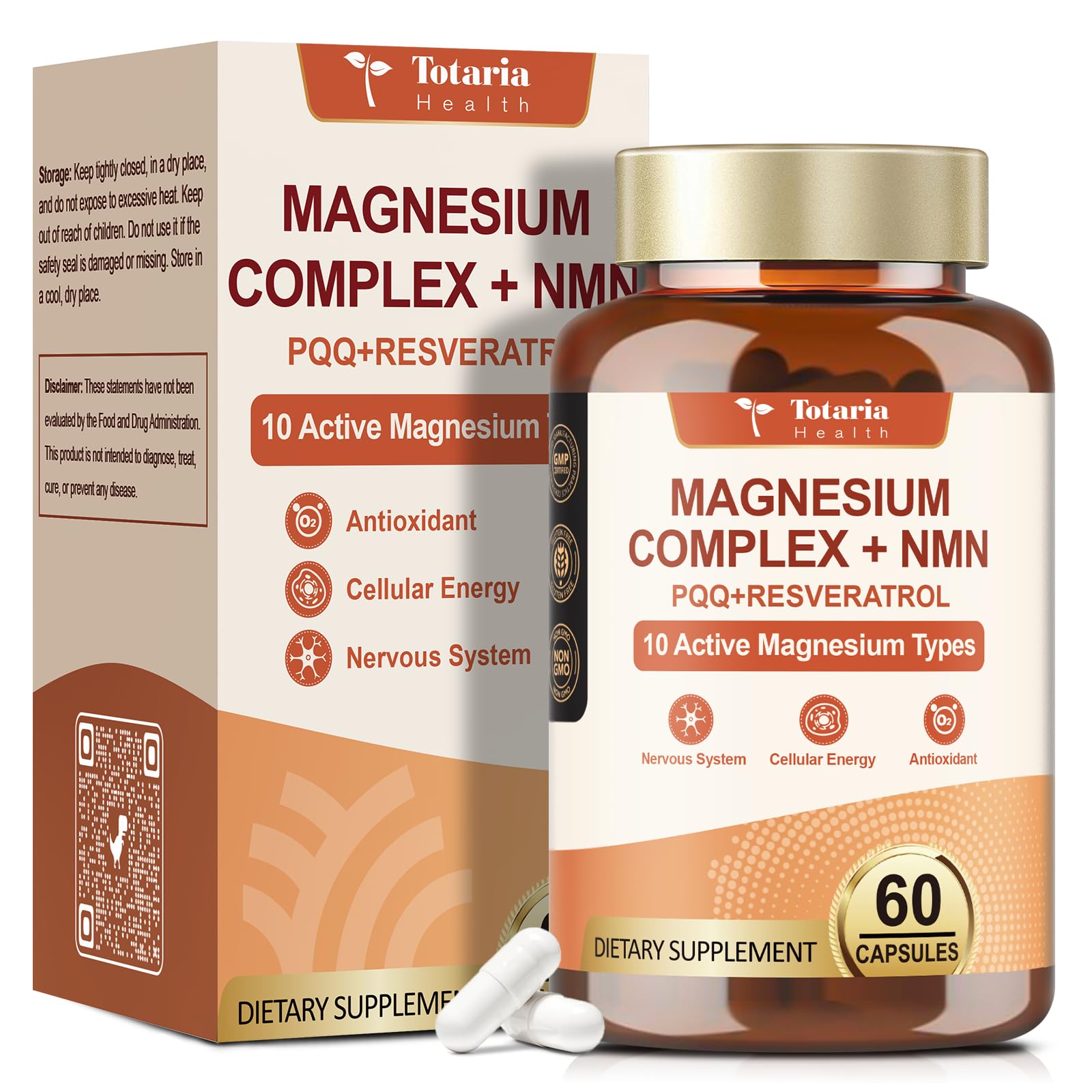 Totaria Magnesium Complex with NMN Capsule 60 Count