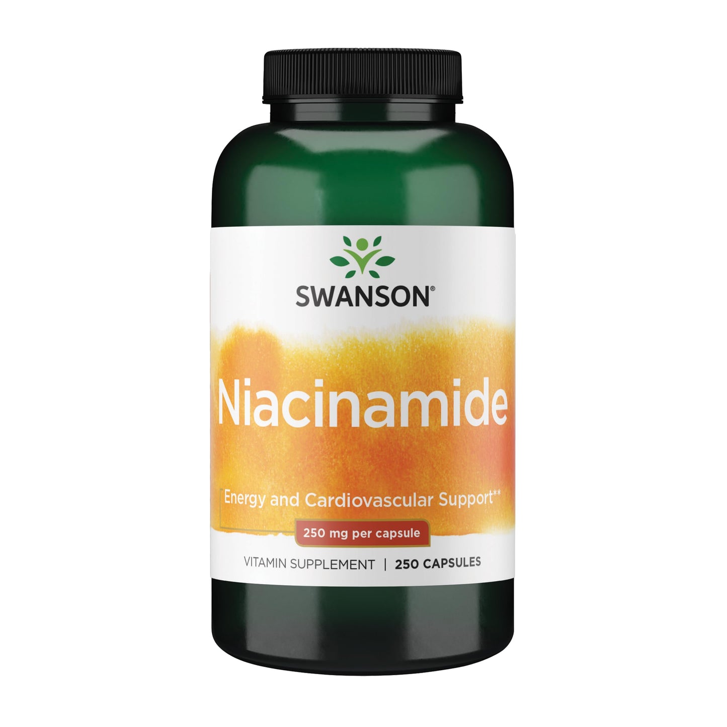 Swanson Niacinamide Vitamin B3 Supplement, 250 Capsules