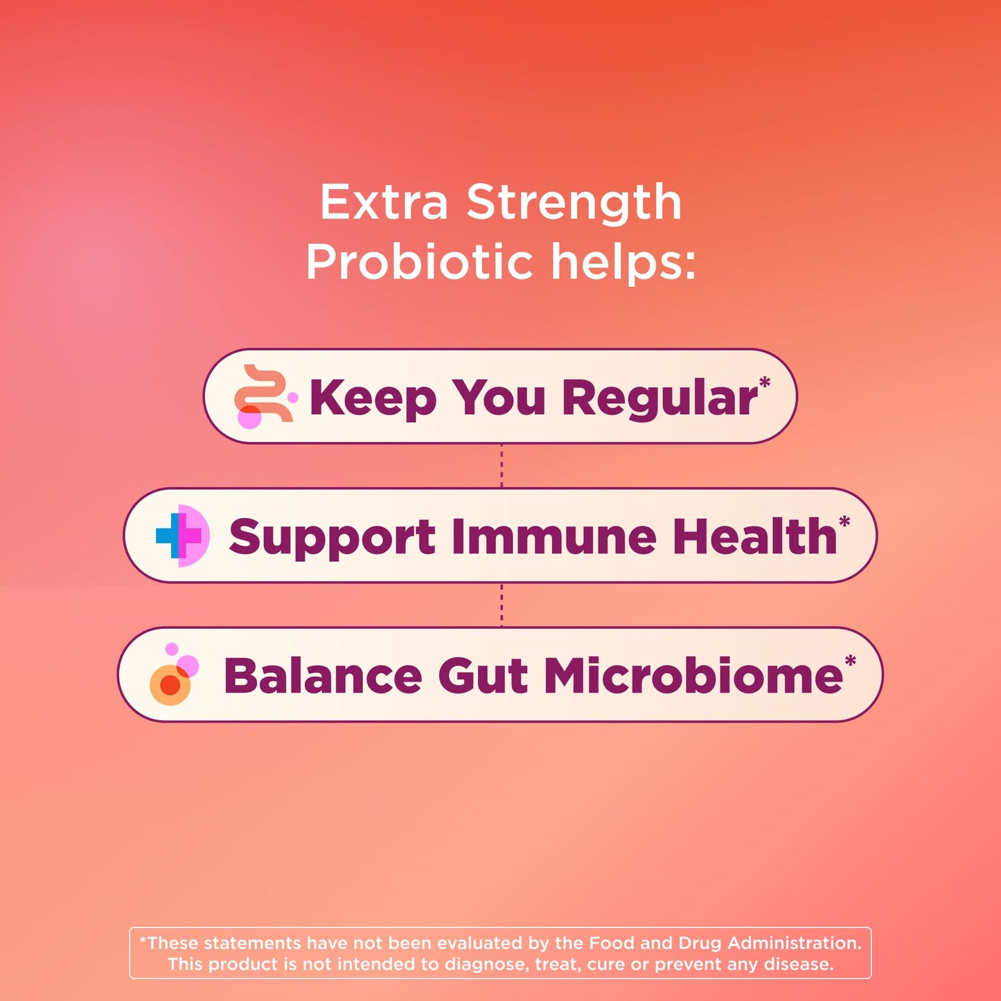 OLLY Extra Strength Probiotic Chewable Gummy 50 Count