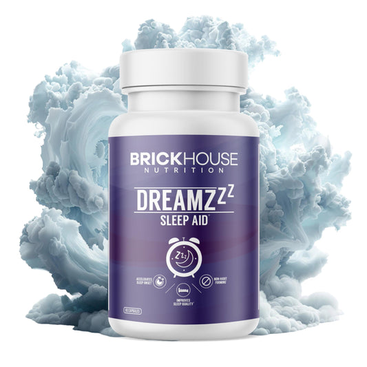 BRICKHOUSE NUTRITION DreamZzz Natural Sleep Aid with Melatonin 5mg Powder 3 Ounce