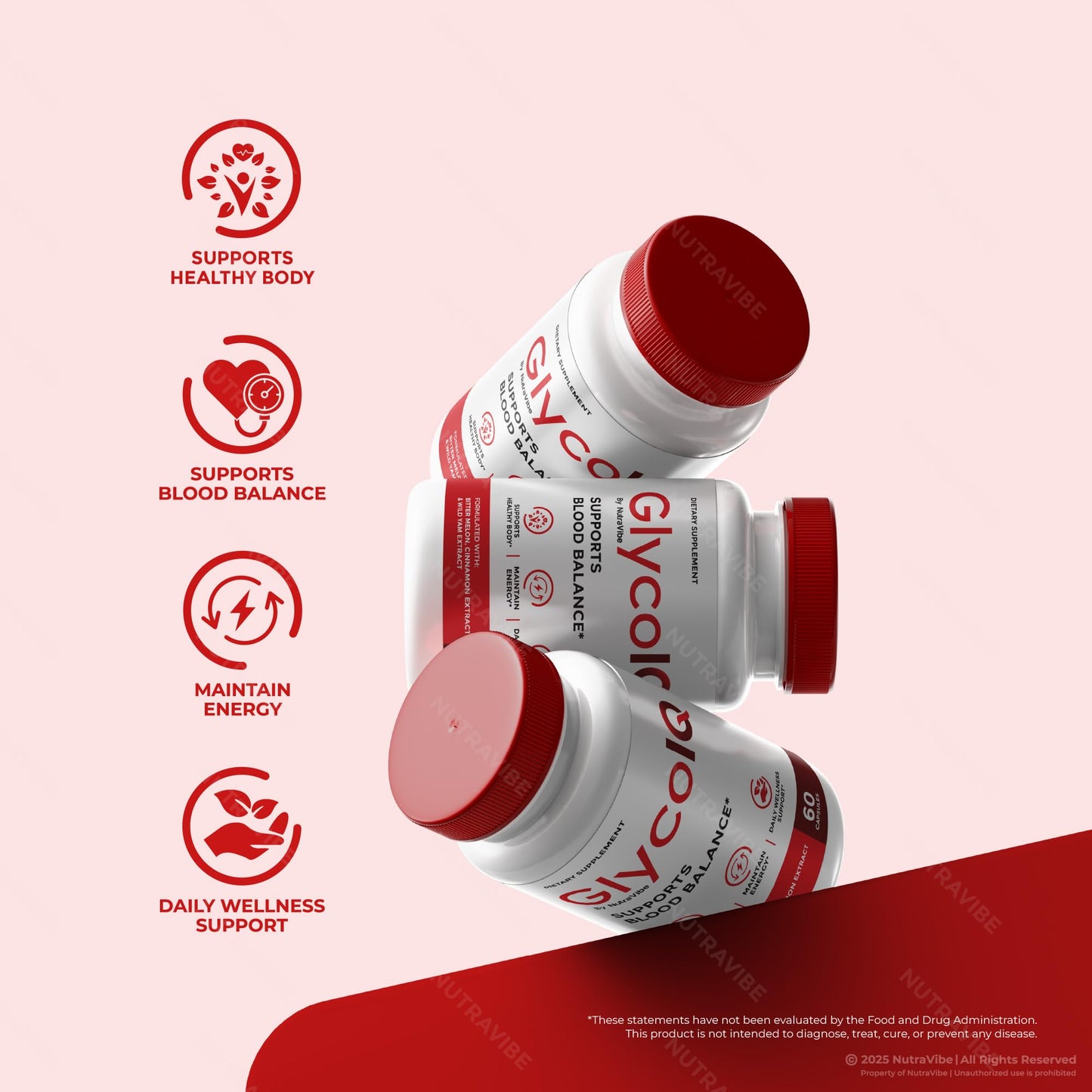 NutraVibe GlycoIQ Capsules, 180 Capsules
