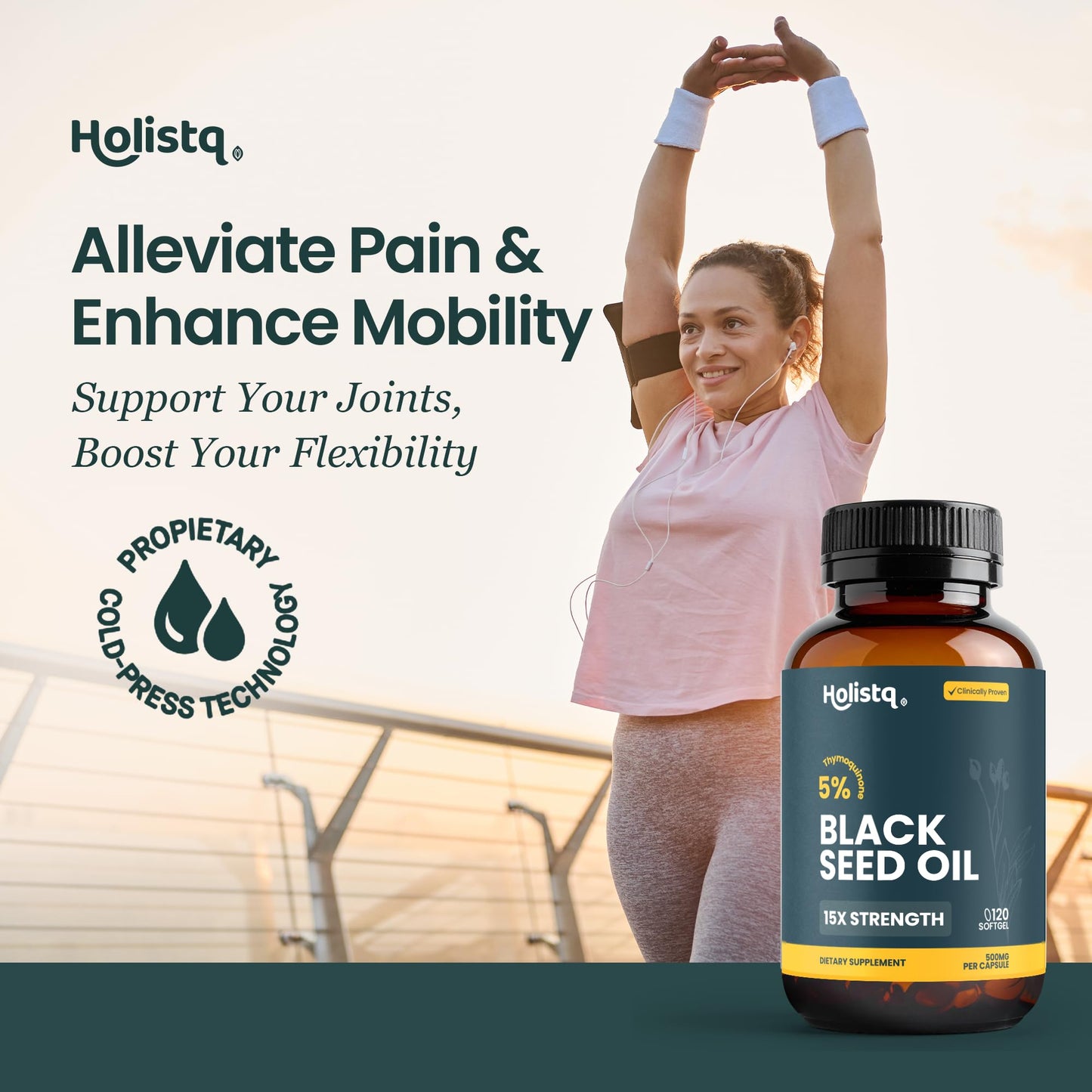 HOLISTQ Black Seed Oil Capsules 120 Capsules