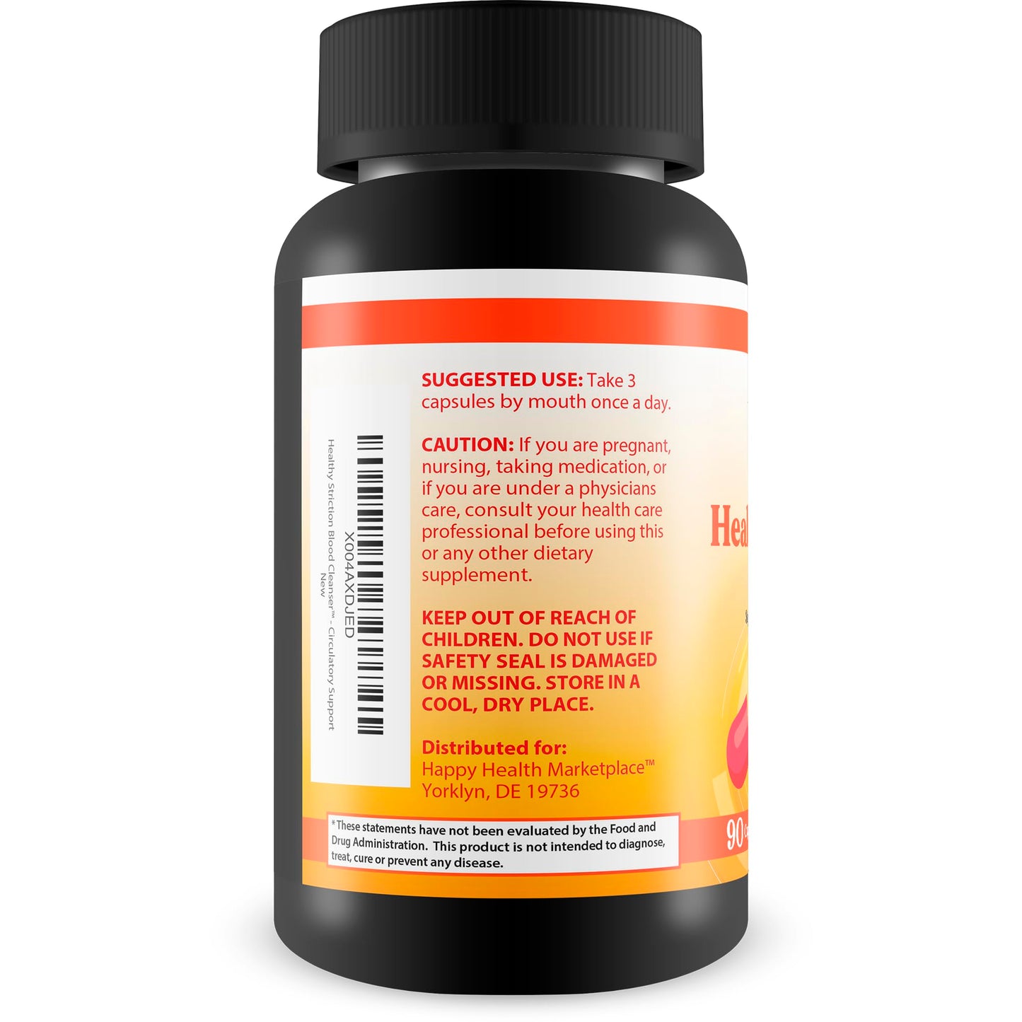 Happy Health Marketplace Healthy Striction Blood Cleanser Capsule 90 Count