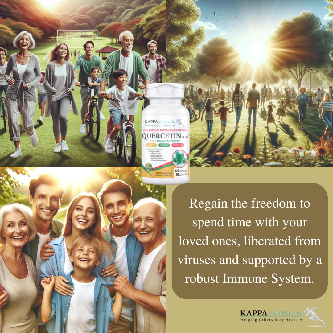 KAPPA NUTRITION Quercetin Plus Capsule 120 Count