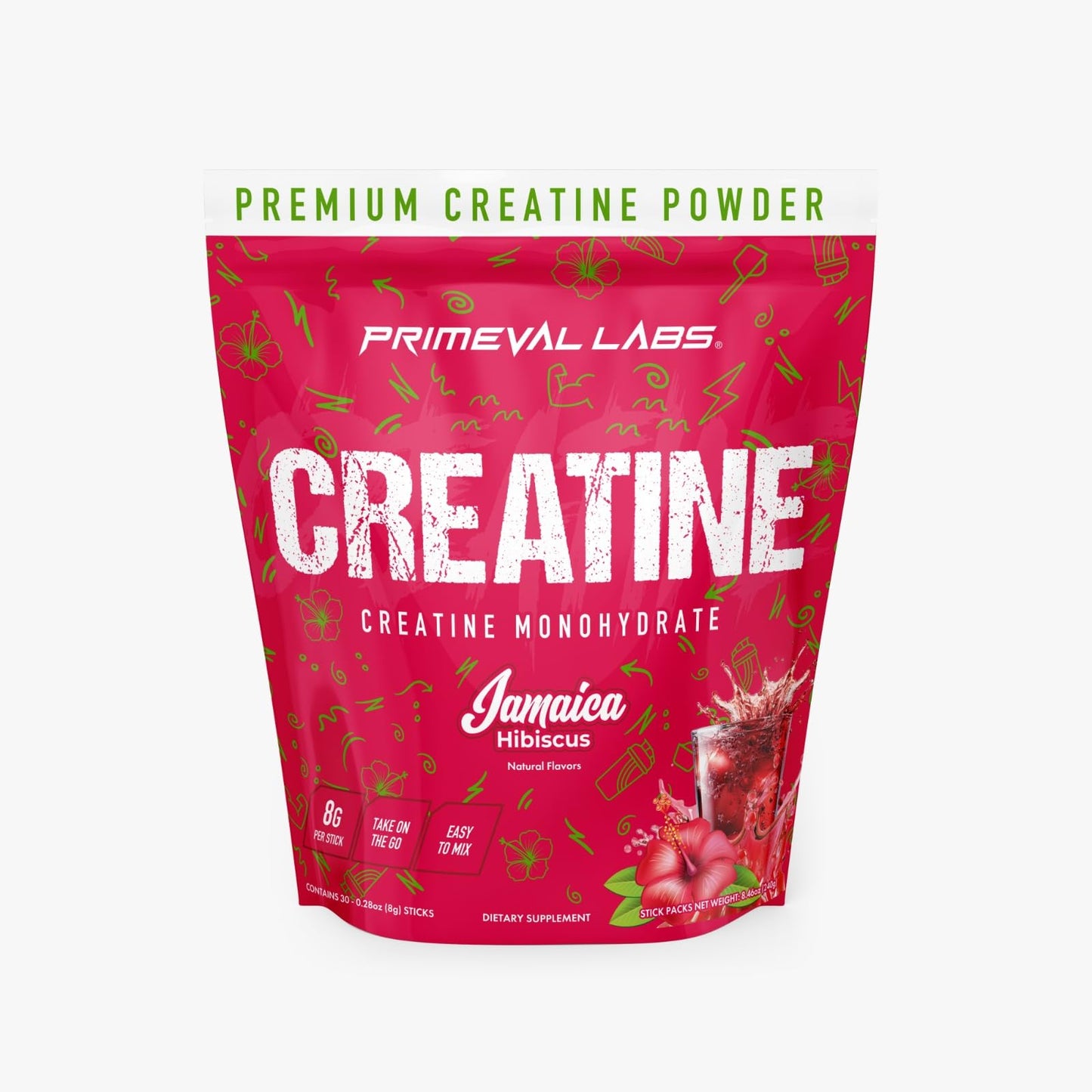 Primeval Labs Clean Creatine Monohydrate Powder 30 Servings