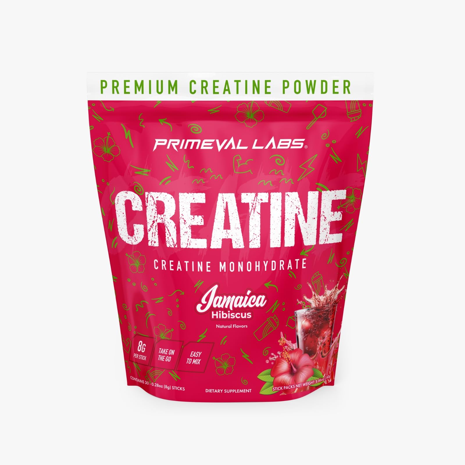 Primeval Labs Clean Creatine Monohydrate Powder 30 Servings